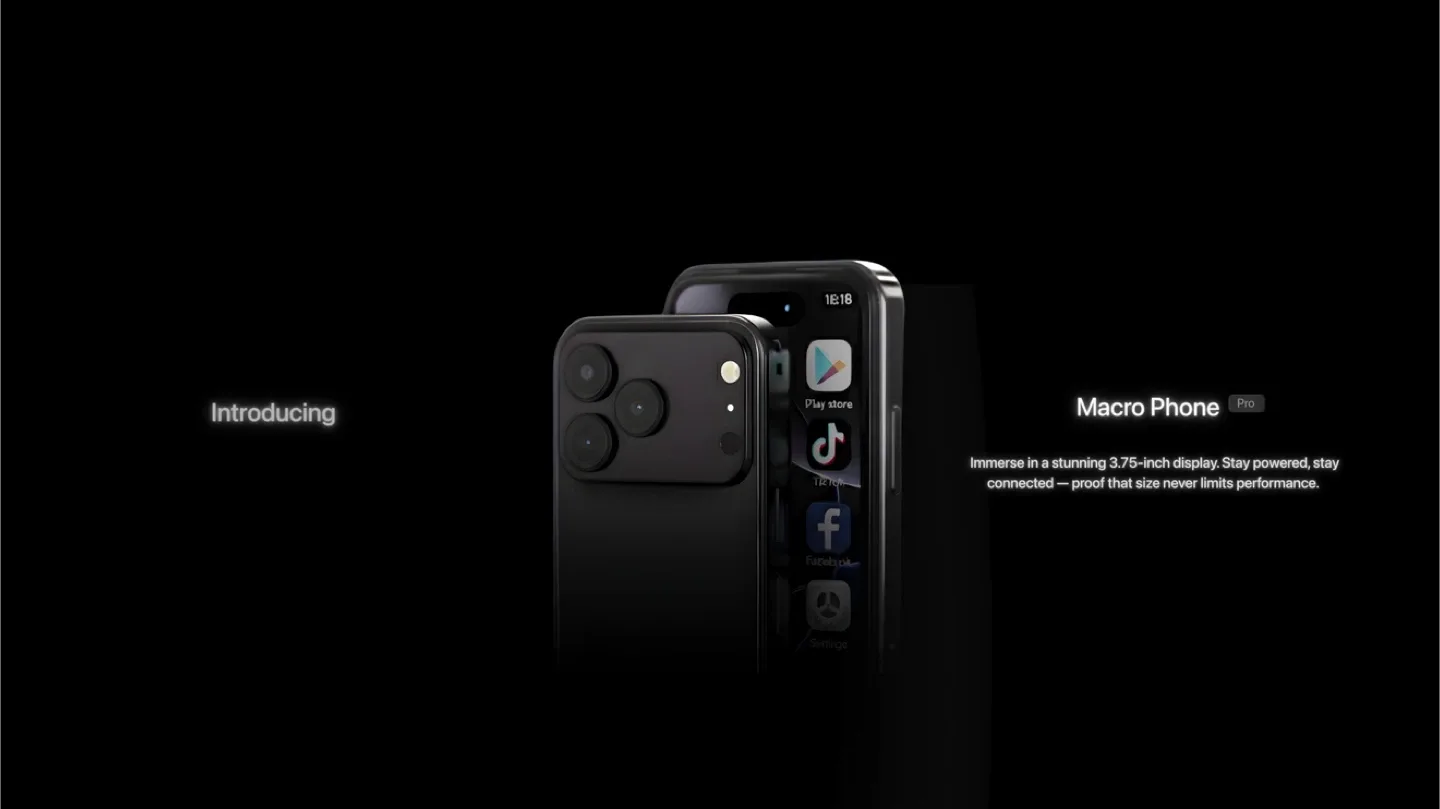 Mini Smartphone Macro Phone PRO Android 3.7’ Inch image indicator(5)