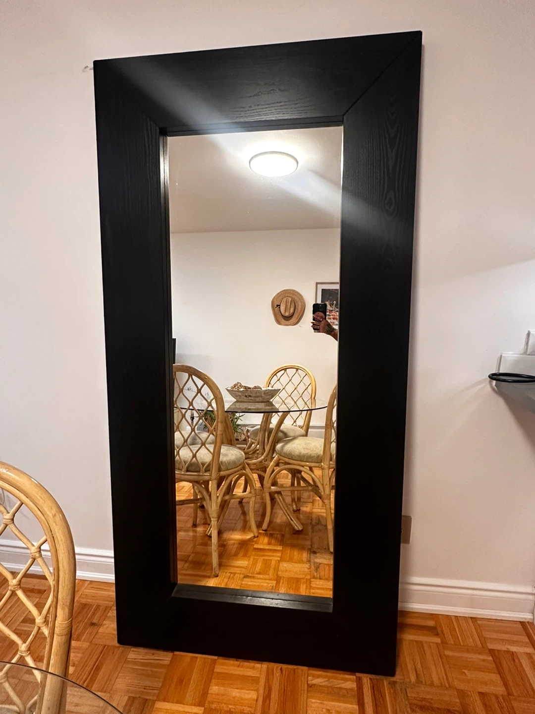 Large Black Framed Mirror - photo 2