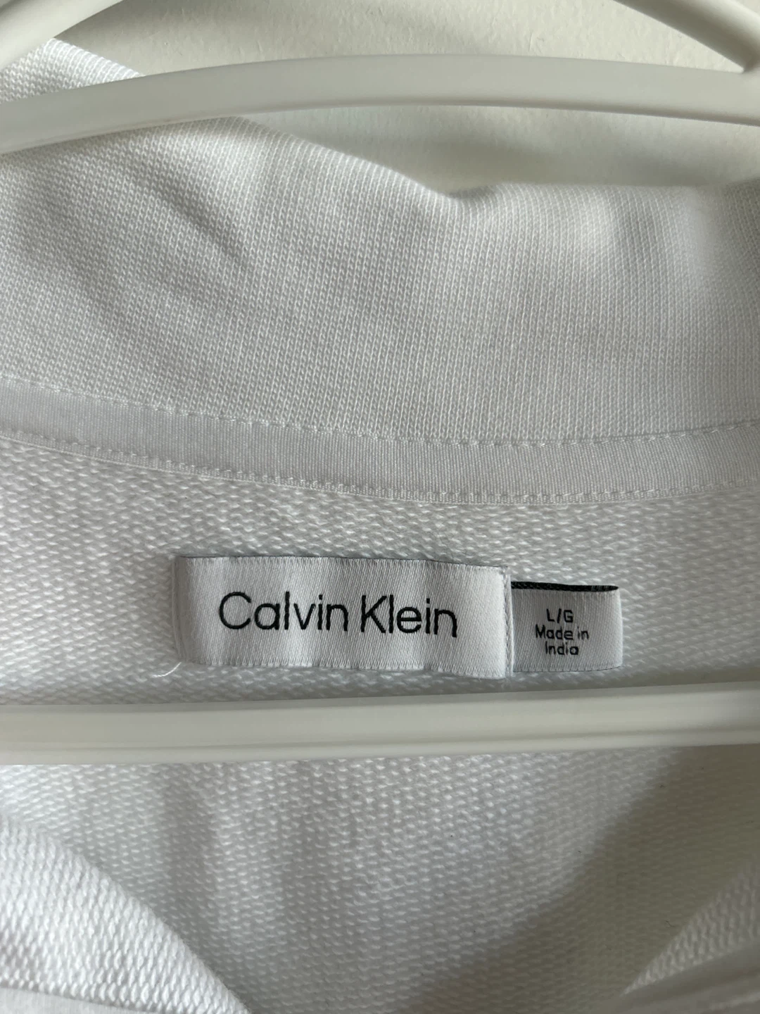 Calvin Klein White Polo Shirt - L/G - photo 3