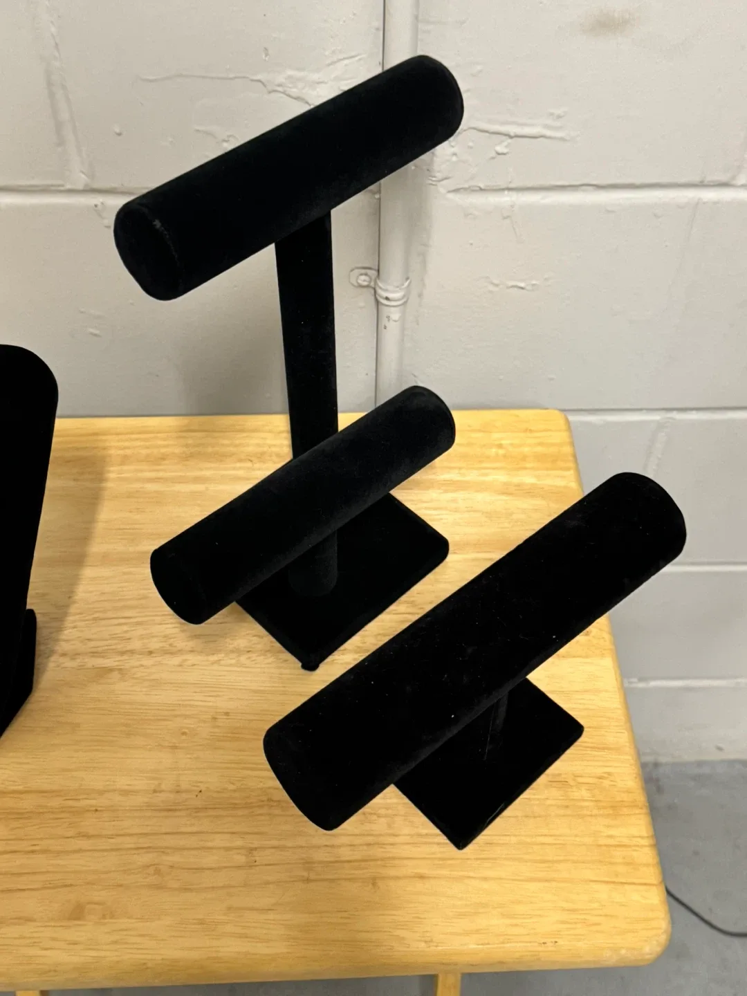 Black Velvet Jewelry Display Stands - Set of 3 image indicator(2)