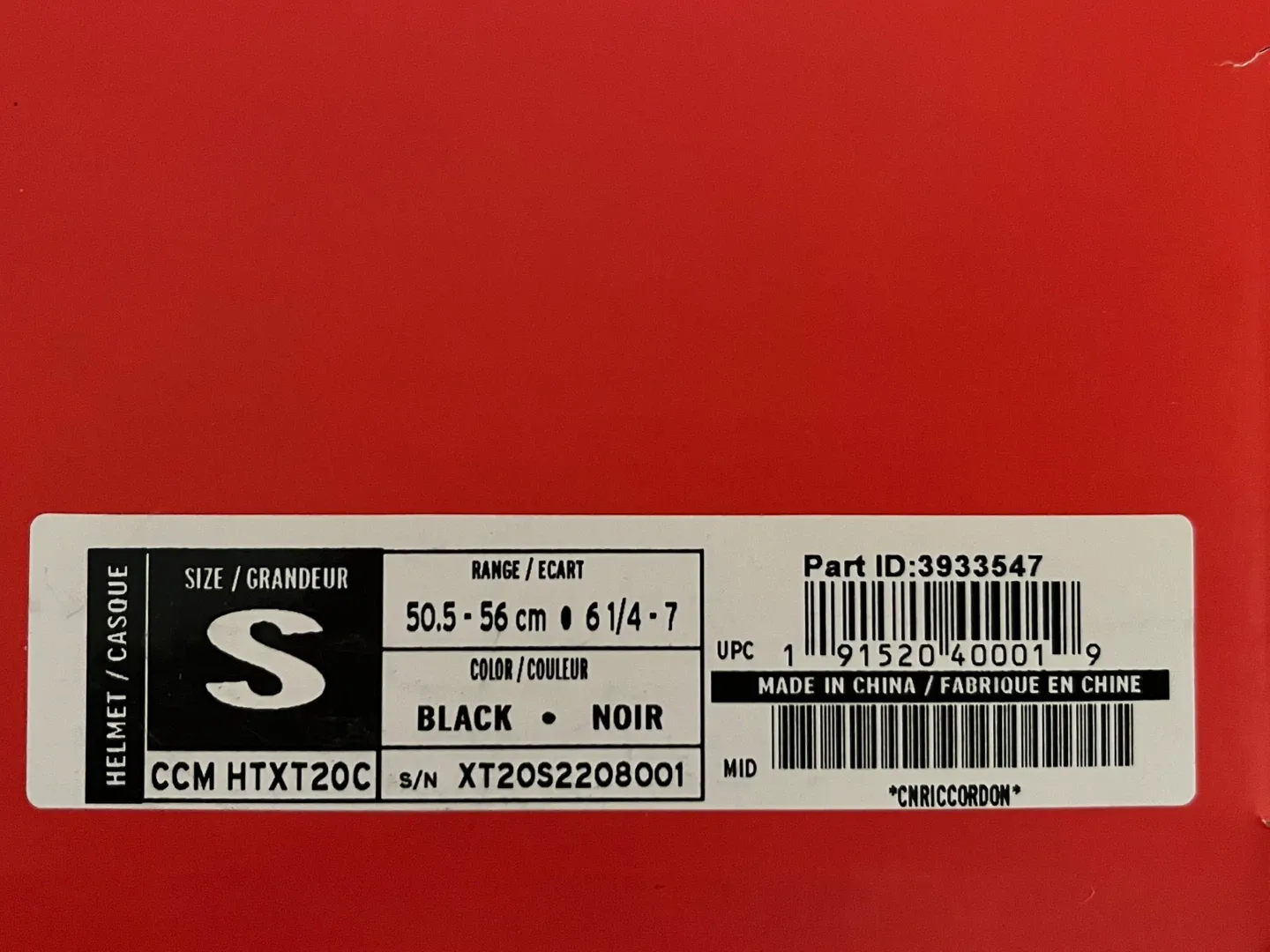 NEW ✅ CCM Hockey Helmet & Cage - Size S image indicator(6)