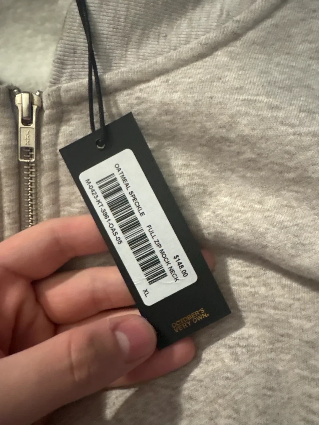 New OVO Full Zip Mock Neck - XL image indicator(2)