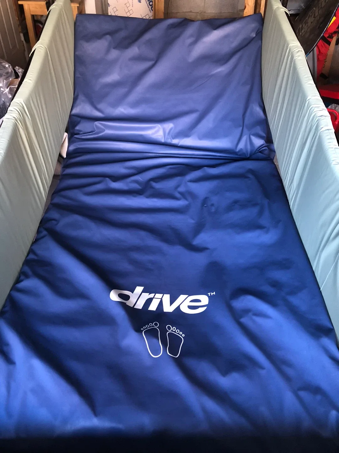 Hospital bed with full-length side-rails + Hospital Mattress image indicator(7)