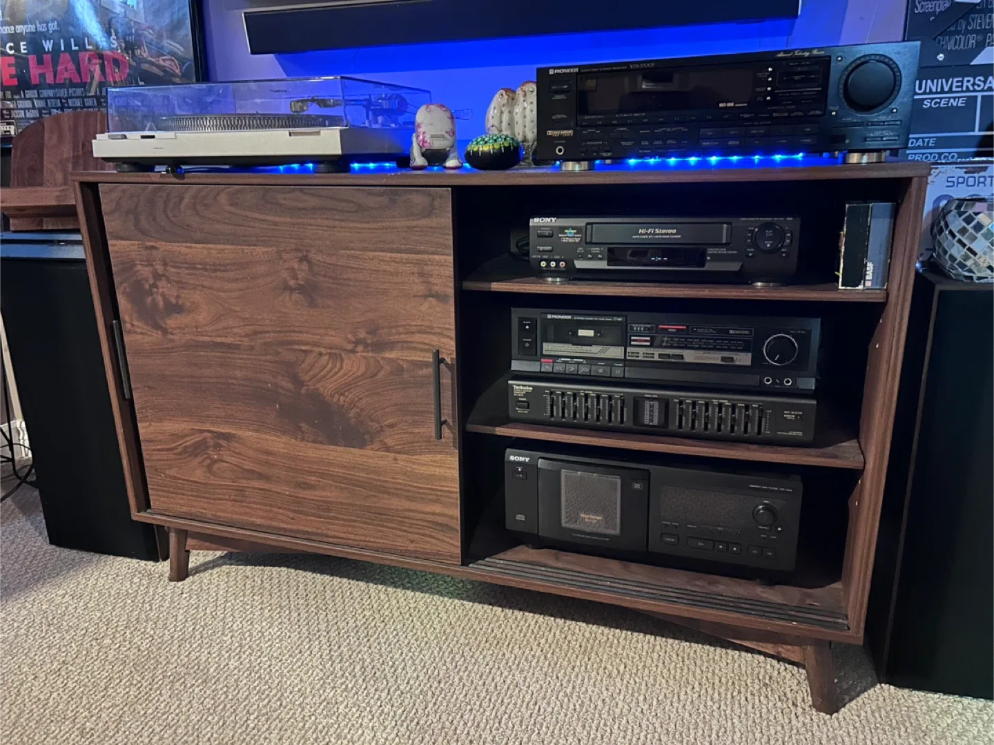 Media Console with Electric Fireplace image indicator(2)