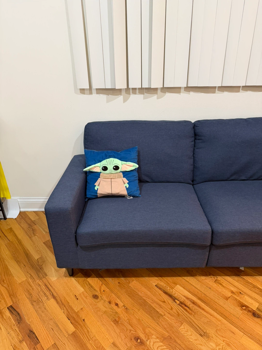 Navy Blue 3 Seater Sofa - Modern Design - photo 5