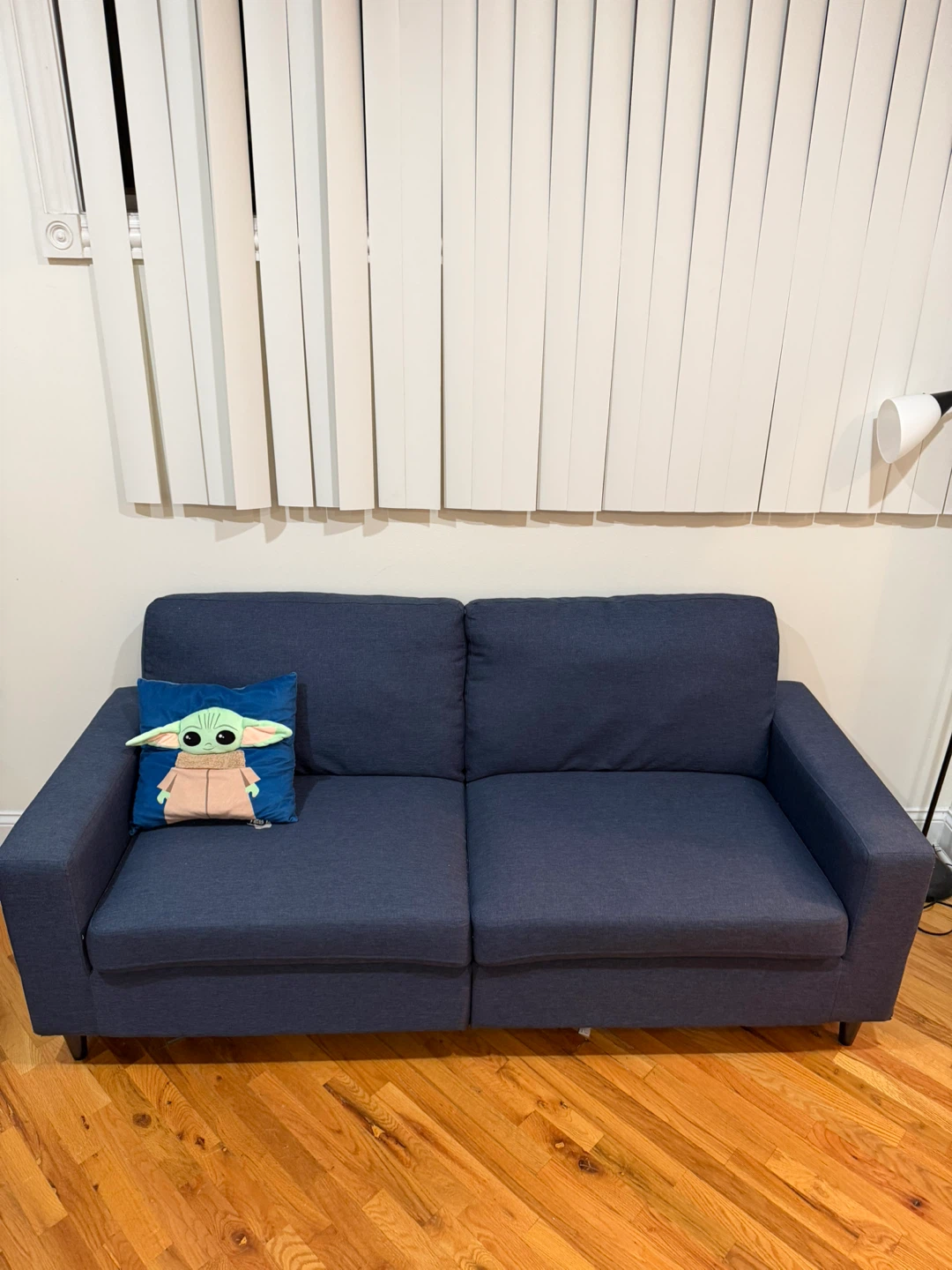 Navy Blue 3 Seater Sofa - Modern Design - photo 4