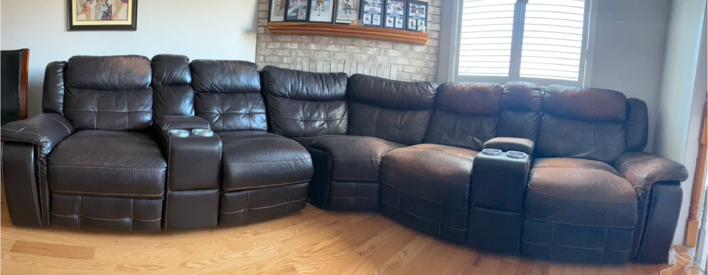 Reclining Leather Sofa image indicator(3)