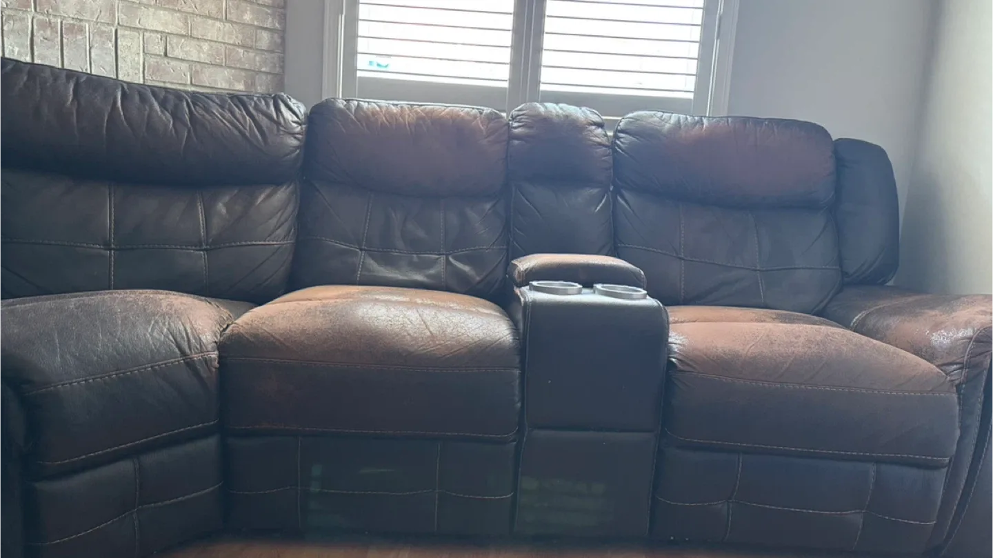 Reclining Leather Sofa image indicator(2)