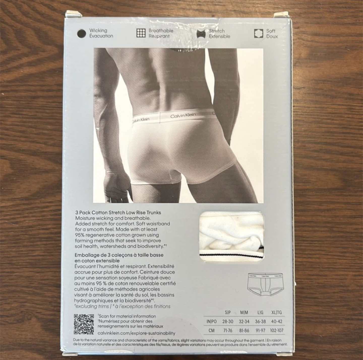 New Calvin Klein Modern Cotton Low Rise Trunk - XL - photo 2