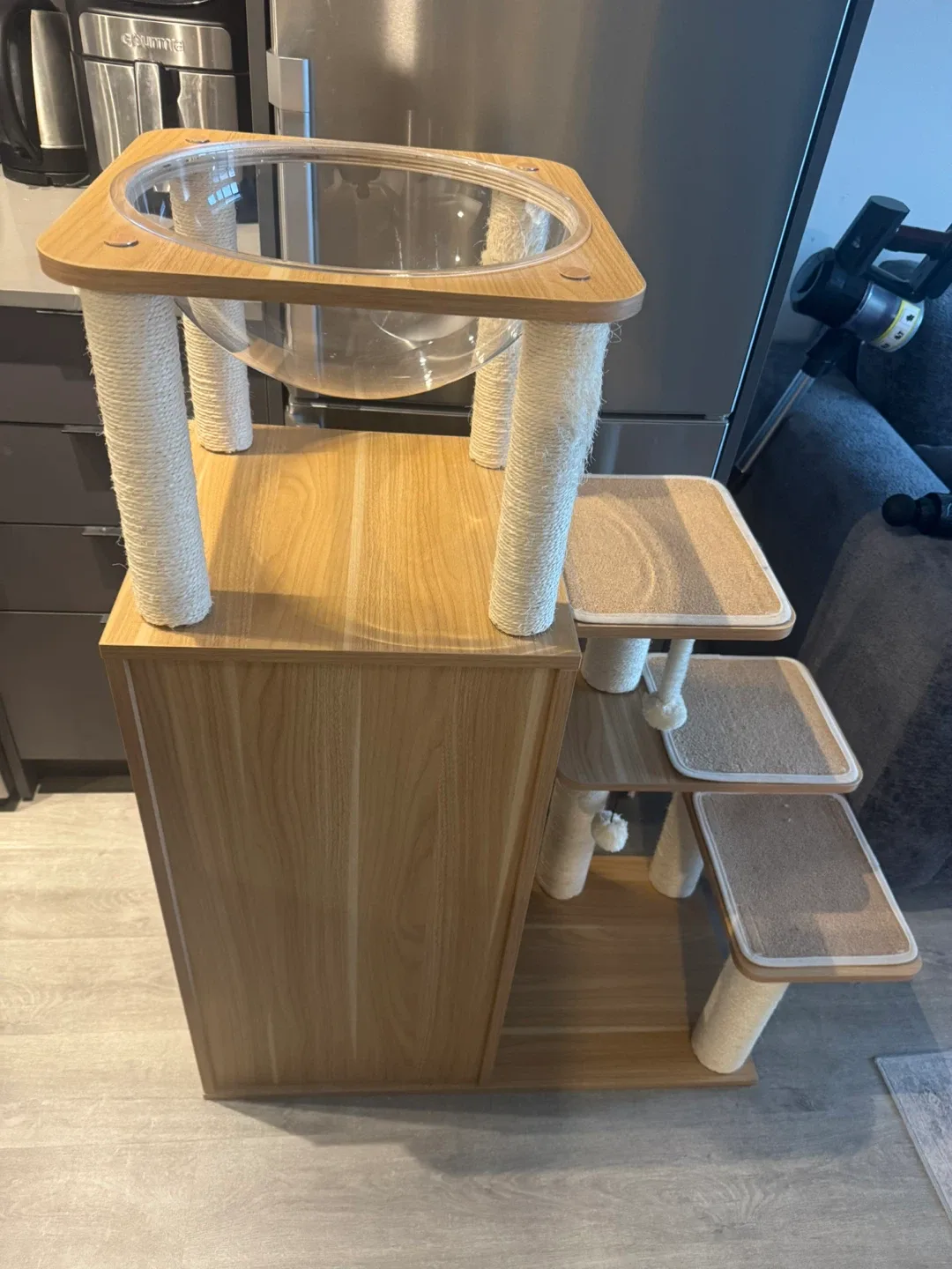 Cat Tree Tower with Condo and Scratching Post image indicator(2)