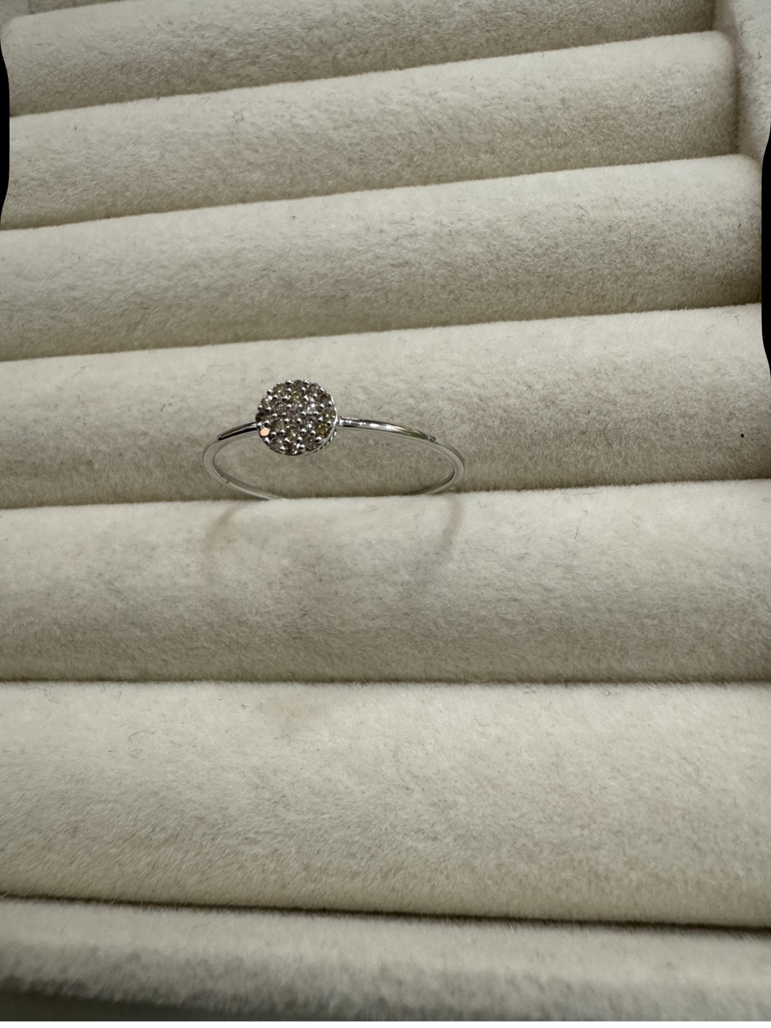 18K real gold with 0.10 carats of natural diamond ring - photo 2