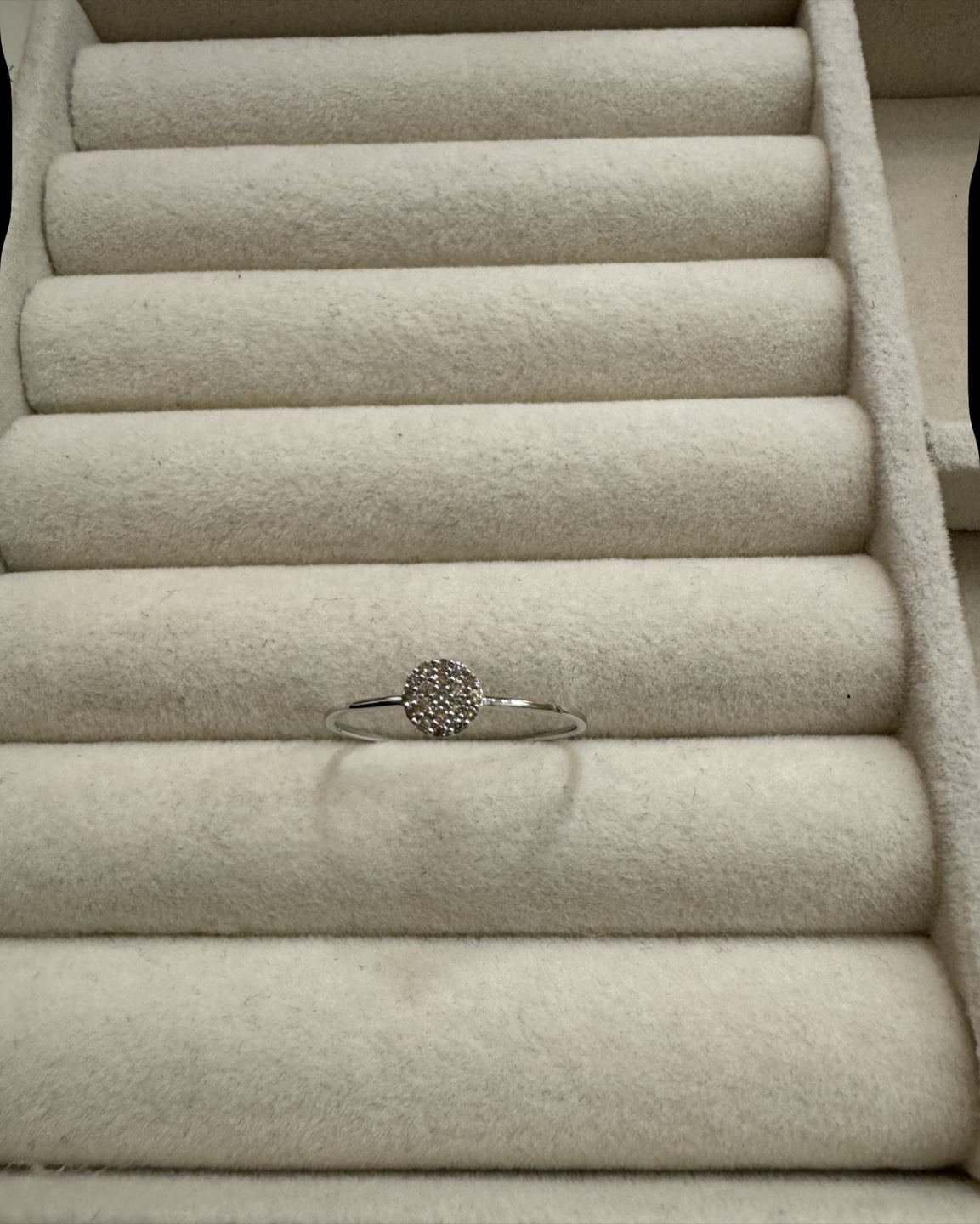 18K real gold with 0.10 carats of natural diamond ring - photo 3