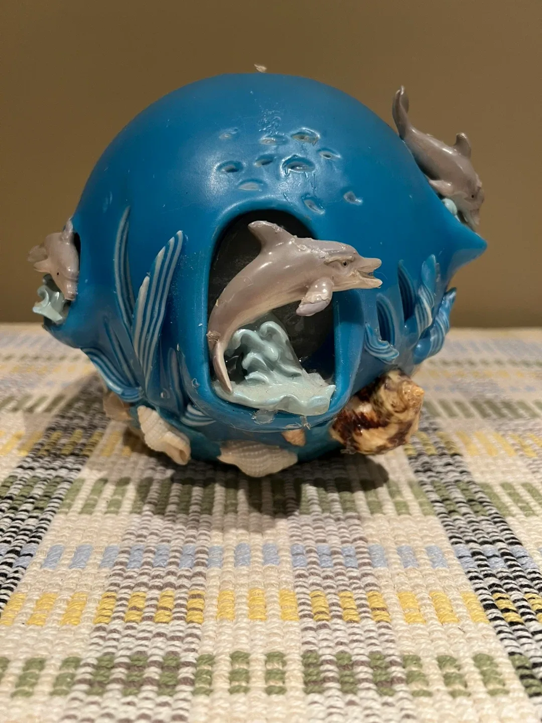 Blue Dolphin Candle Holder thumbnail