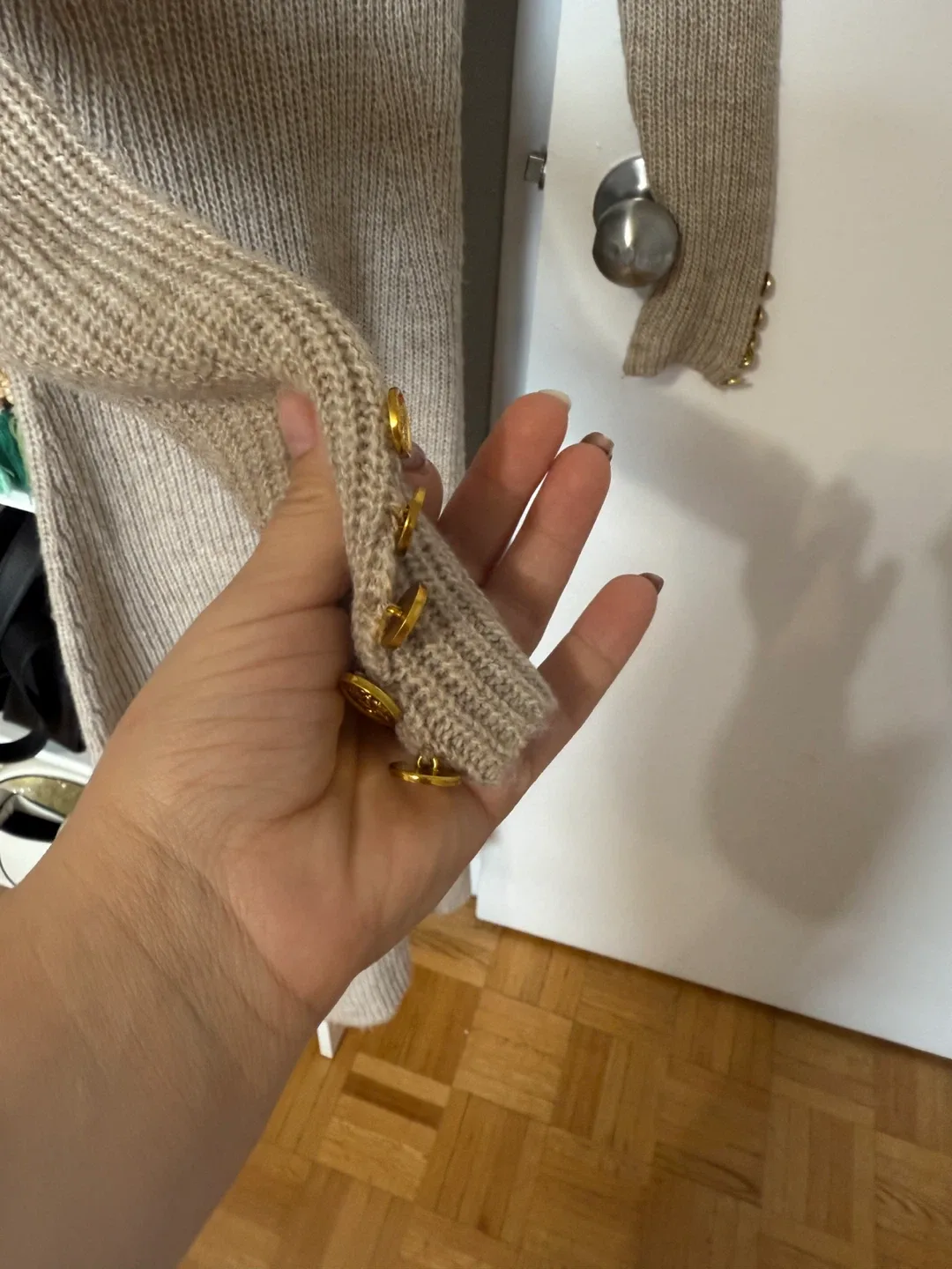 MNG  Turtleneck Dress with Gold Buttons image indicator(4)