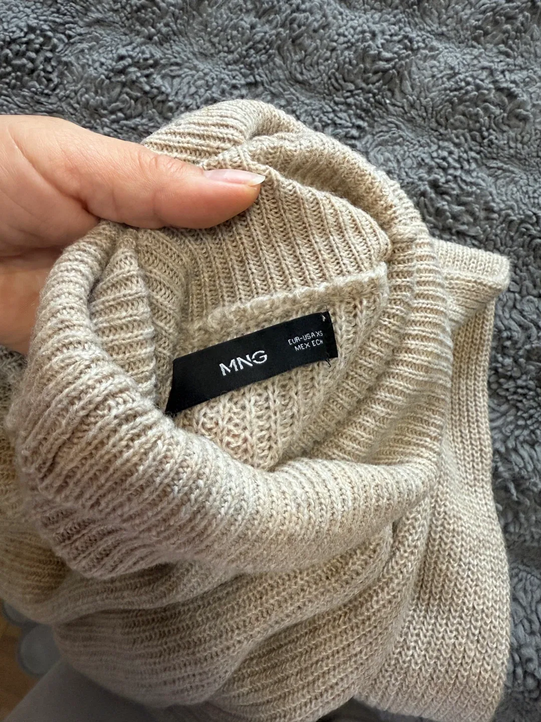 MNG  Turtleneck Dress with Gold Buttons image indicator(6)