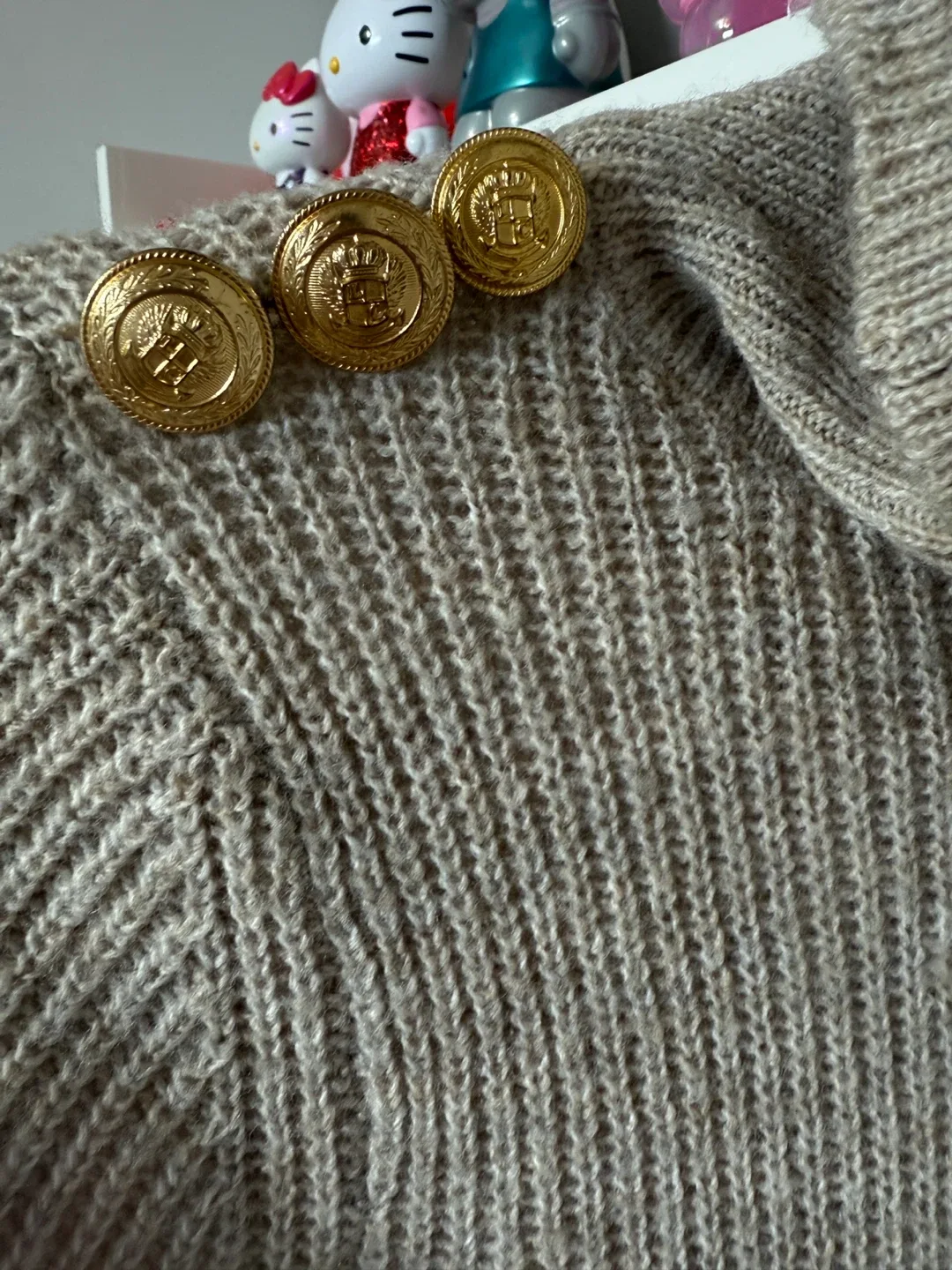 MNG  Turtleneck Dress with Gold Buttons image indicator(3)