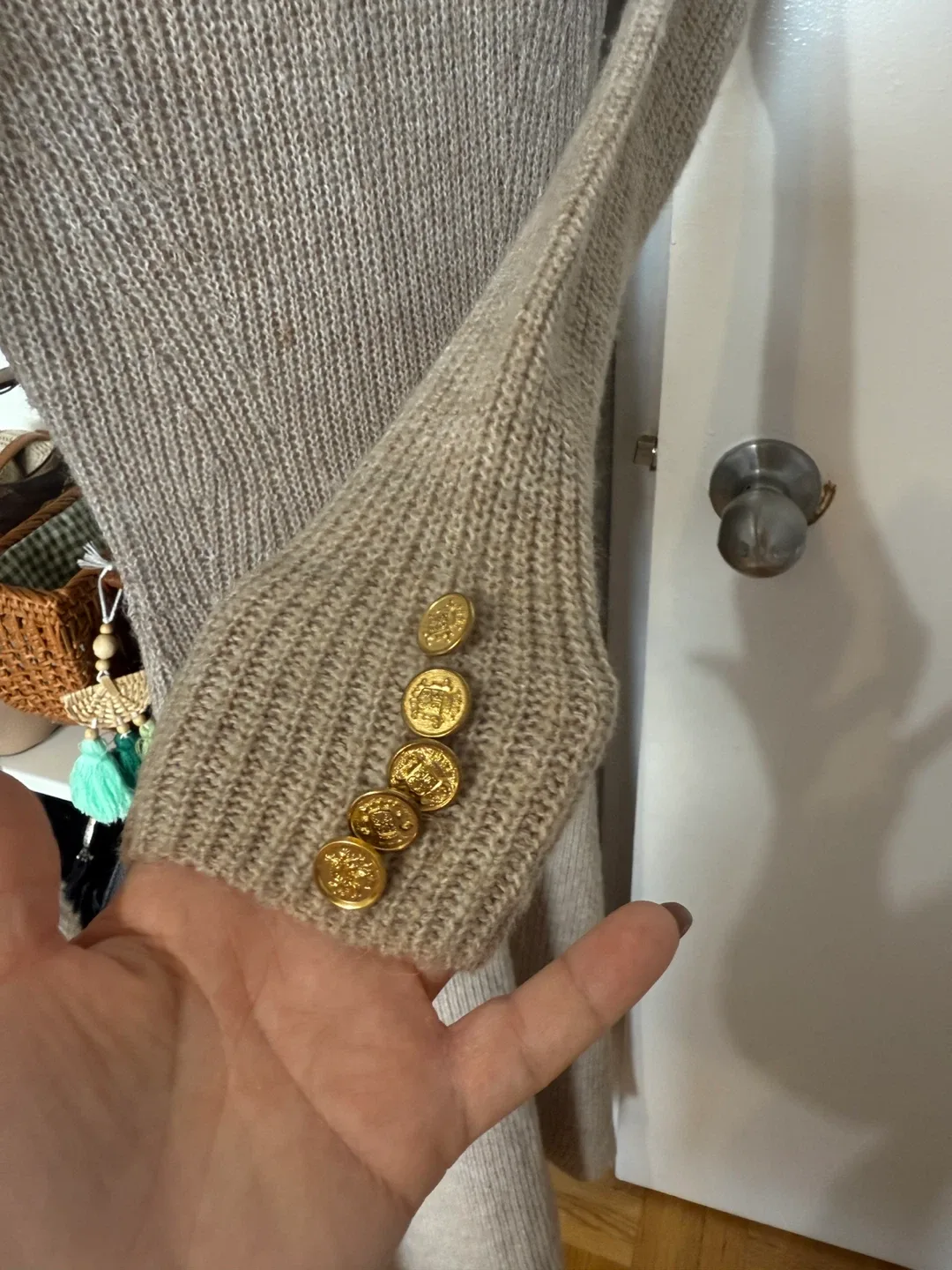 MNG  Turtleneck Dress with Gold Buttons image indicator(5)