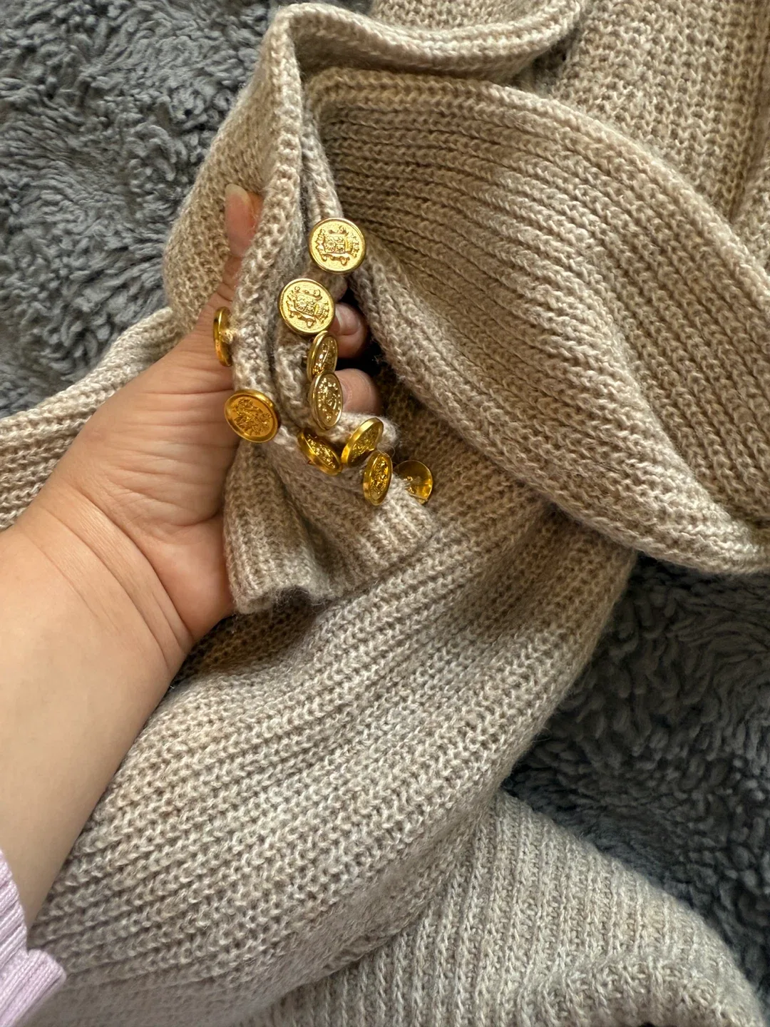 MNG  Turtleneck Dress with Gold Buttons image indicator(9)