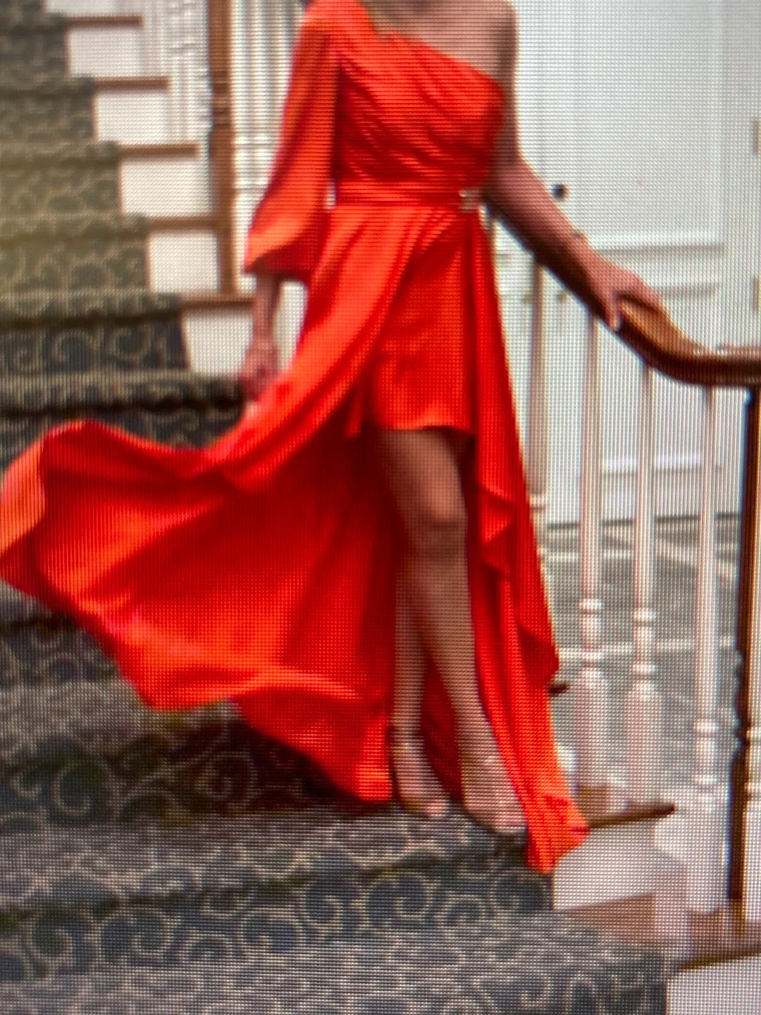 Mac Duggal Orange One-Shoulder Dress - Size 2 image indicator(2)