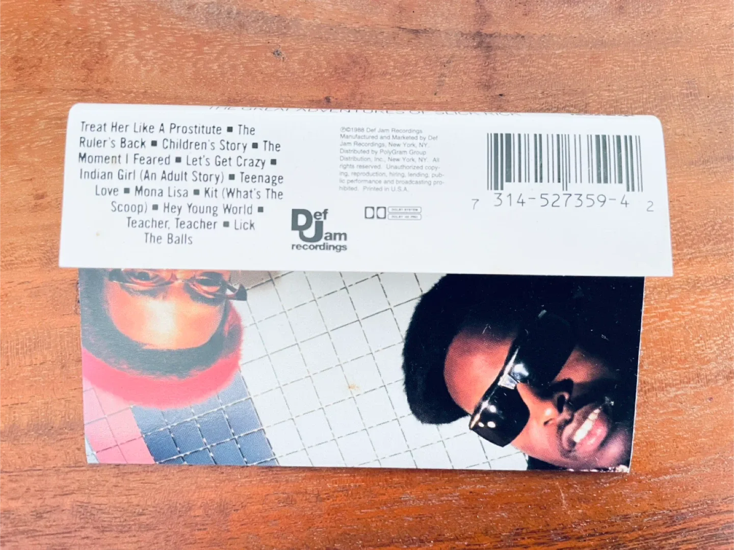 Slick Rick - The Great Adventures Cassette Tape image indicator(4)