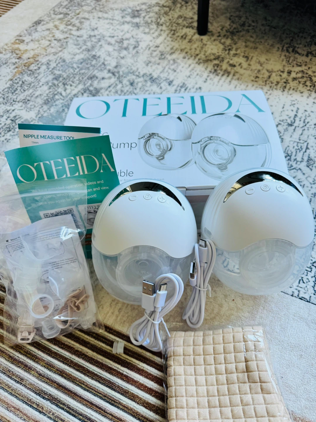OTEIEIDA Electric Breast Pump Double MY-375