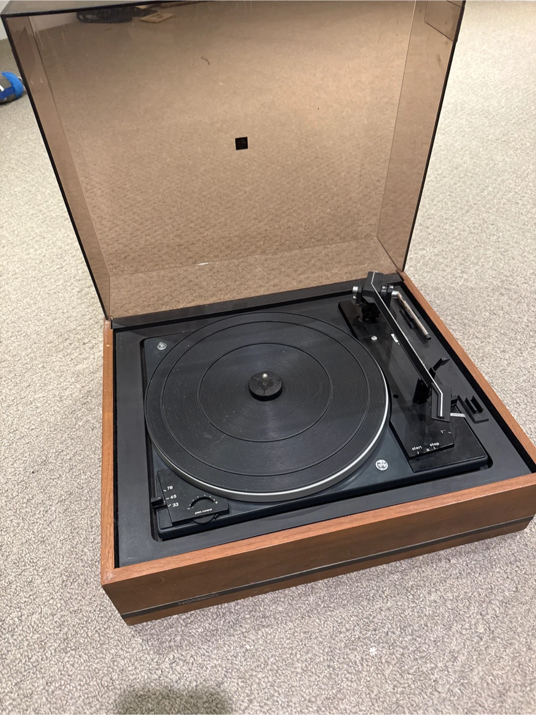 Vintage Dual Turntable Record Player