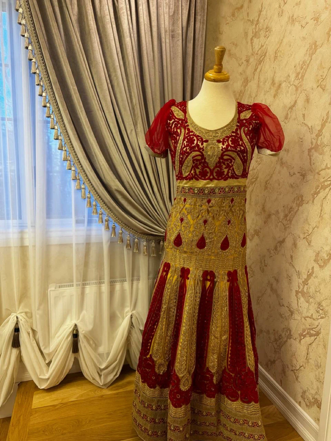 Red and Gold Dress - photo 2