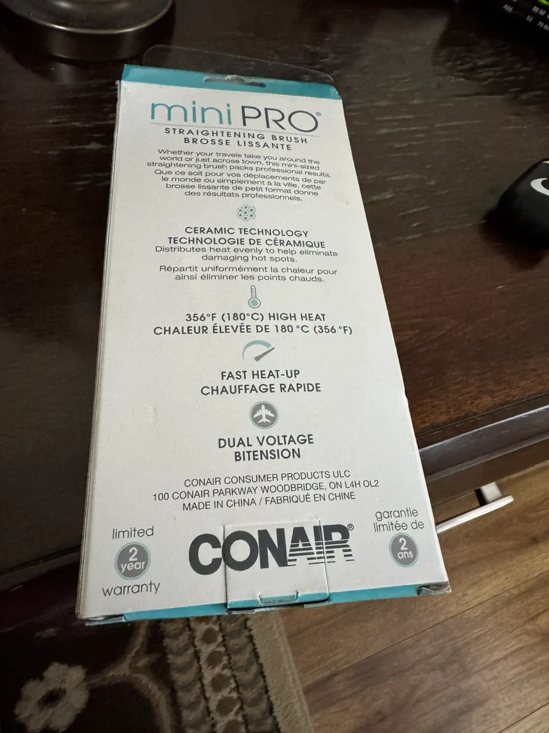 Conair MiniPRO Straightening Brush image indicator(2)