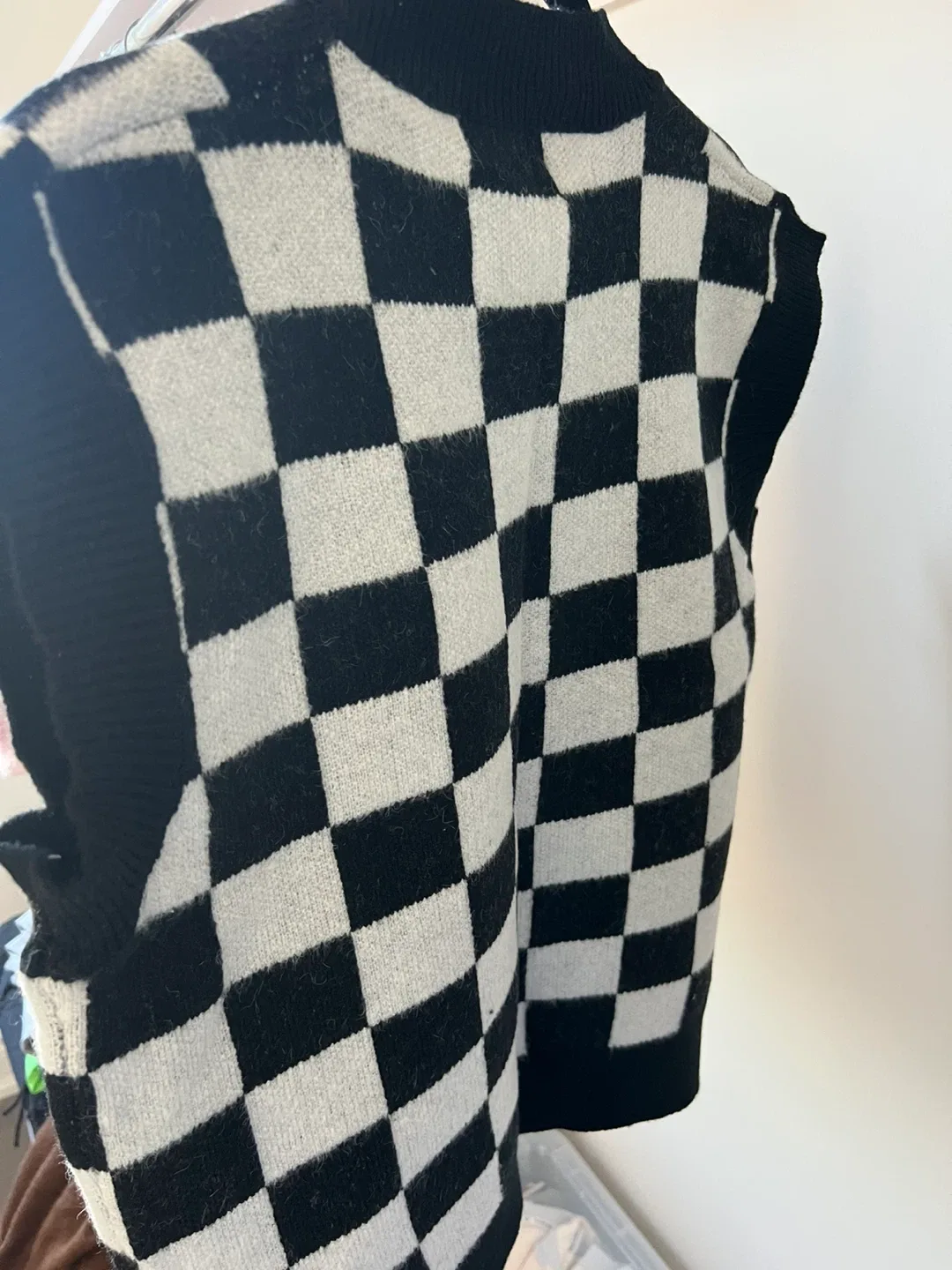 B Studio Checkered Knit Vest - New with Tags! image indicator(3)