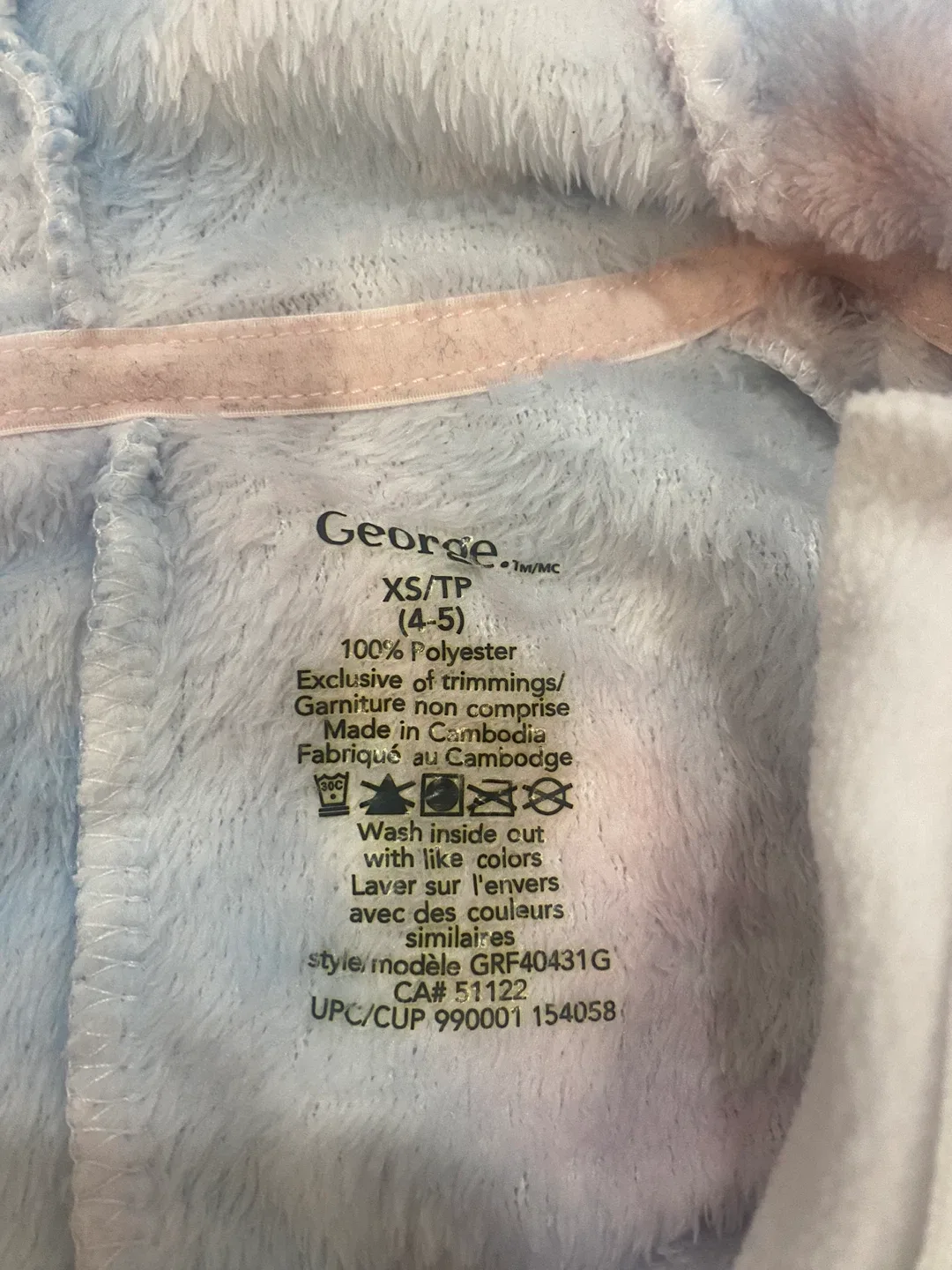 George Unicorn Onesie - Size XS (4-5) image indicator(3)