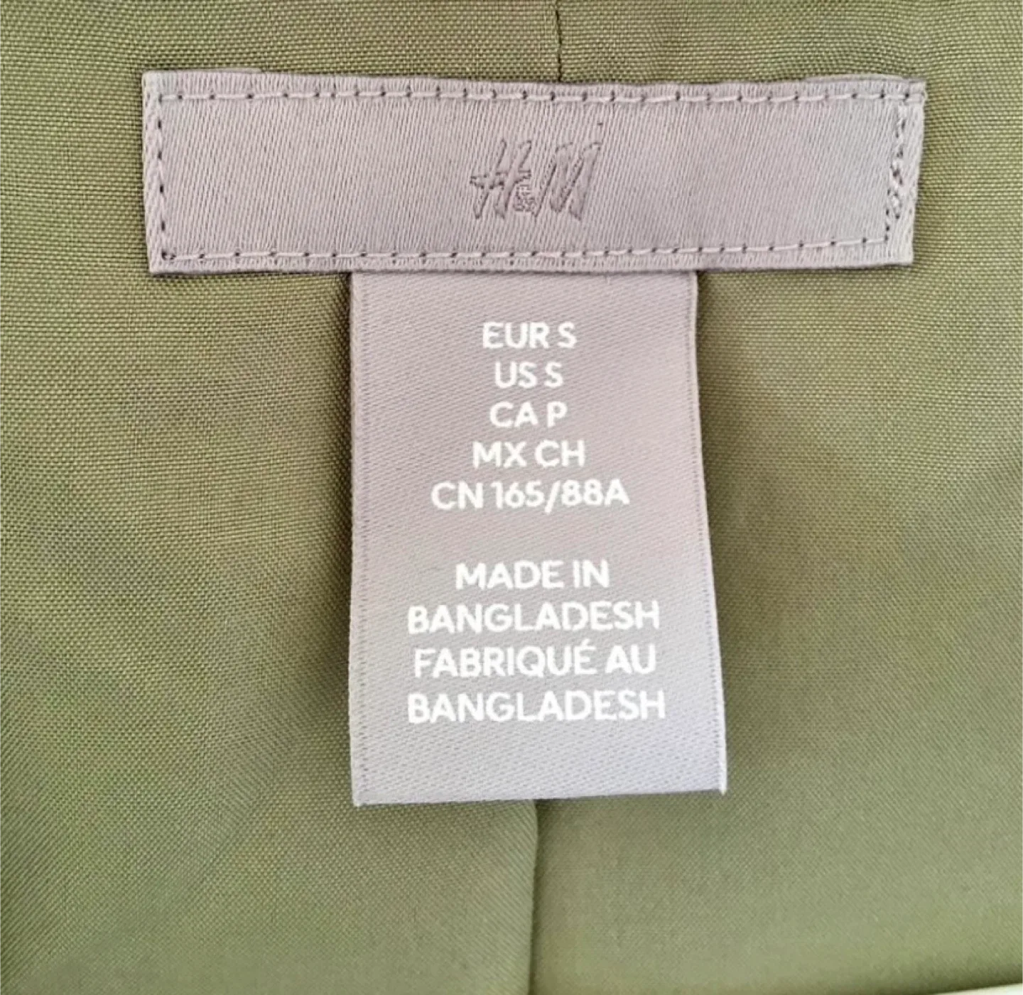 H&M Olive Green Blazer - Size Small image indicator(4)