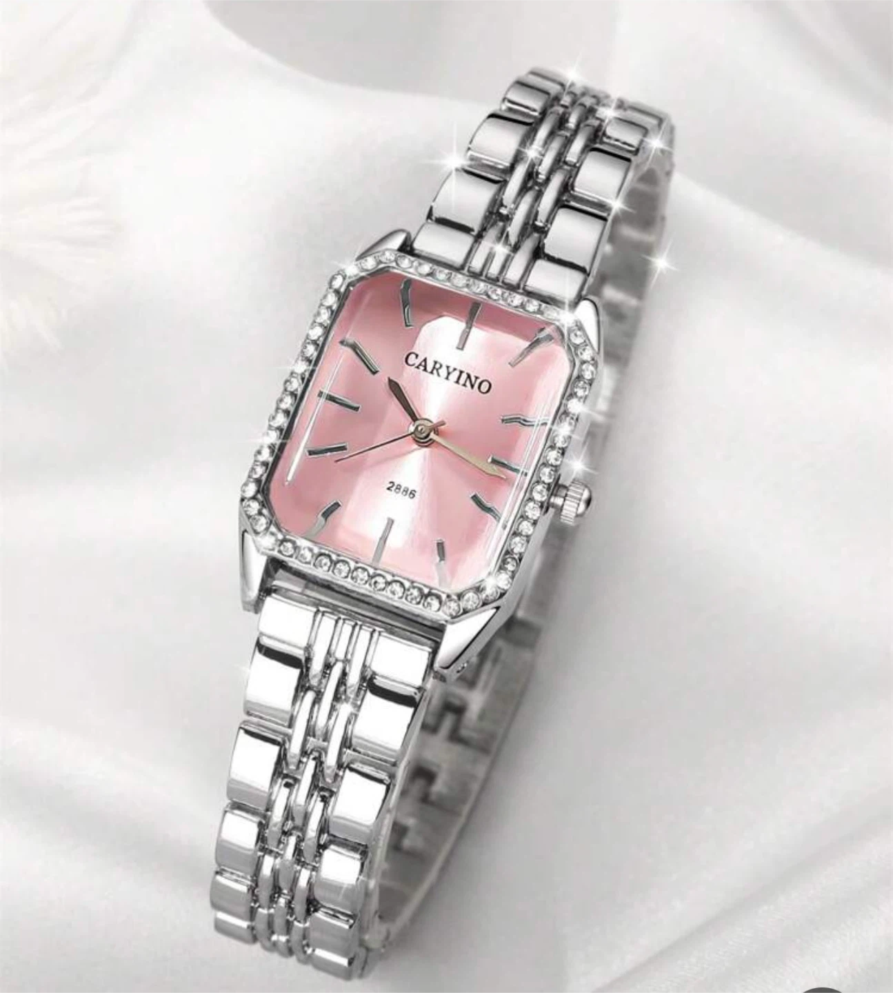 Caryino Women's Quartz Watch - Pink Face
