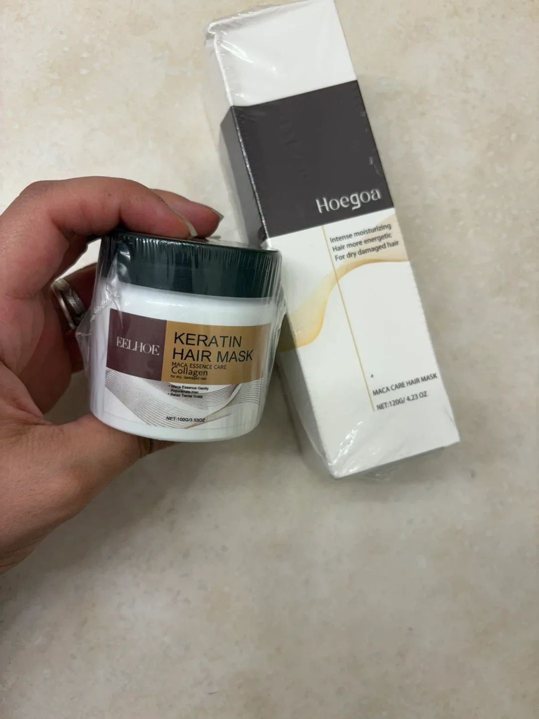 Eelhoe Keratin Hair Mask & Hoegoa Maca Care Hair Mask image indicator(2)