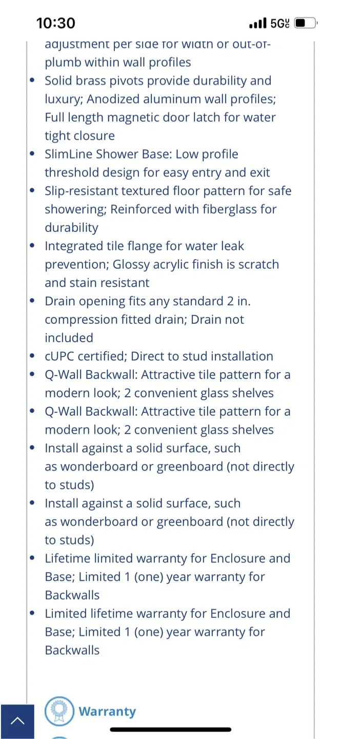 DreamLine Shower Enclosure kit image indicator(8)