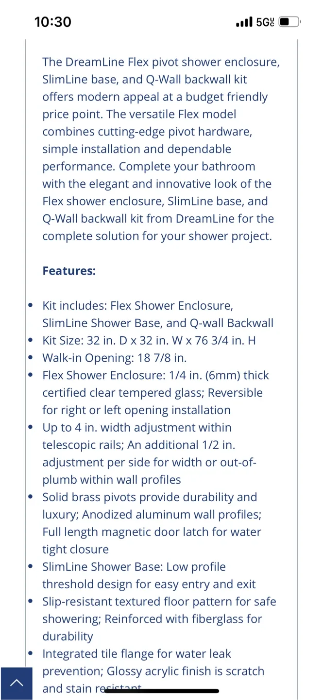 DreamLine Shower Enclosure kit image indicator(9)