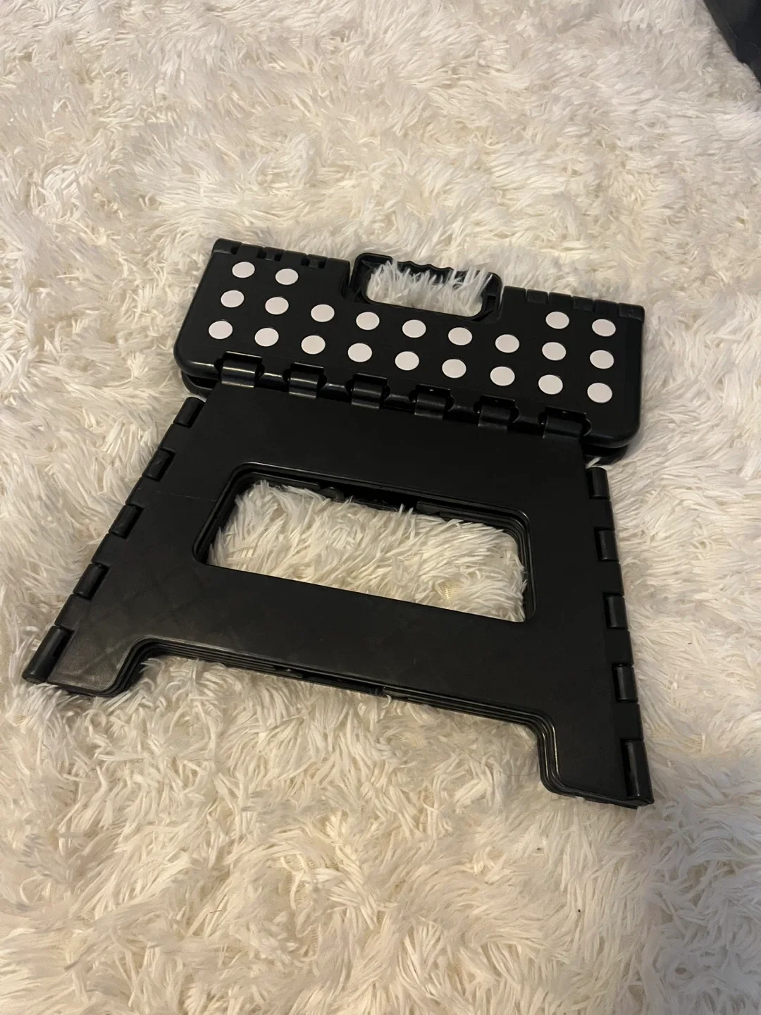 Folding Step Stool - Black with White Dots image indicator(2)