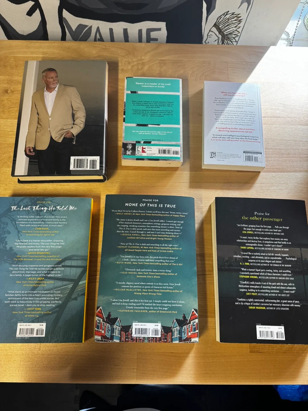 Lot of 6 Novels: Connelly, Rankin, Dave, Jewell & More image indicator(2)