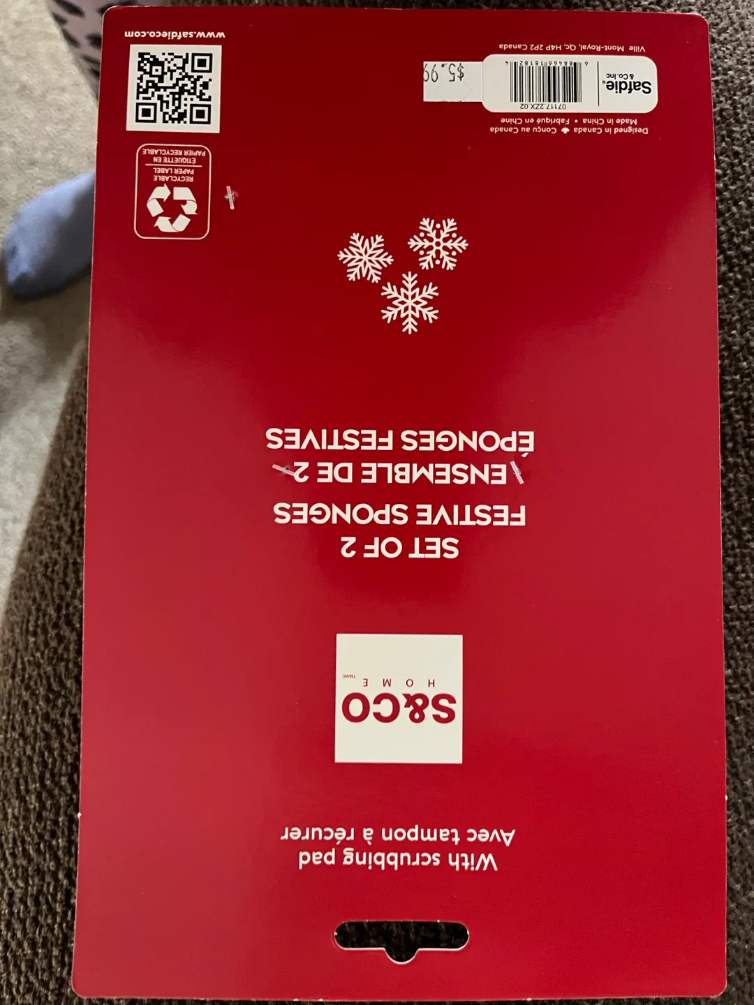 S&Co Home Festive Sponges - Set of 2 image indicator(2)