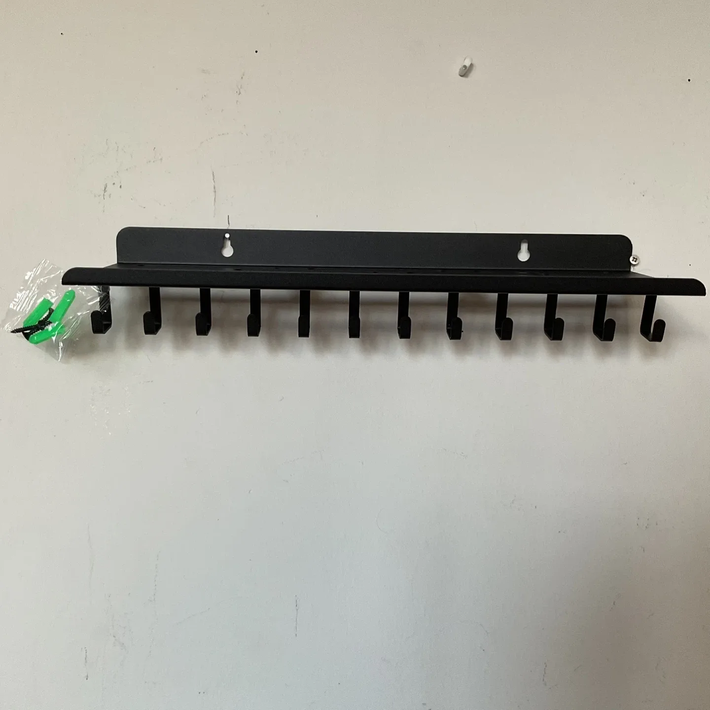 Black Wall Mounted Coat Rack thumbnail