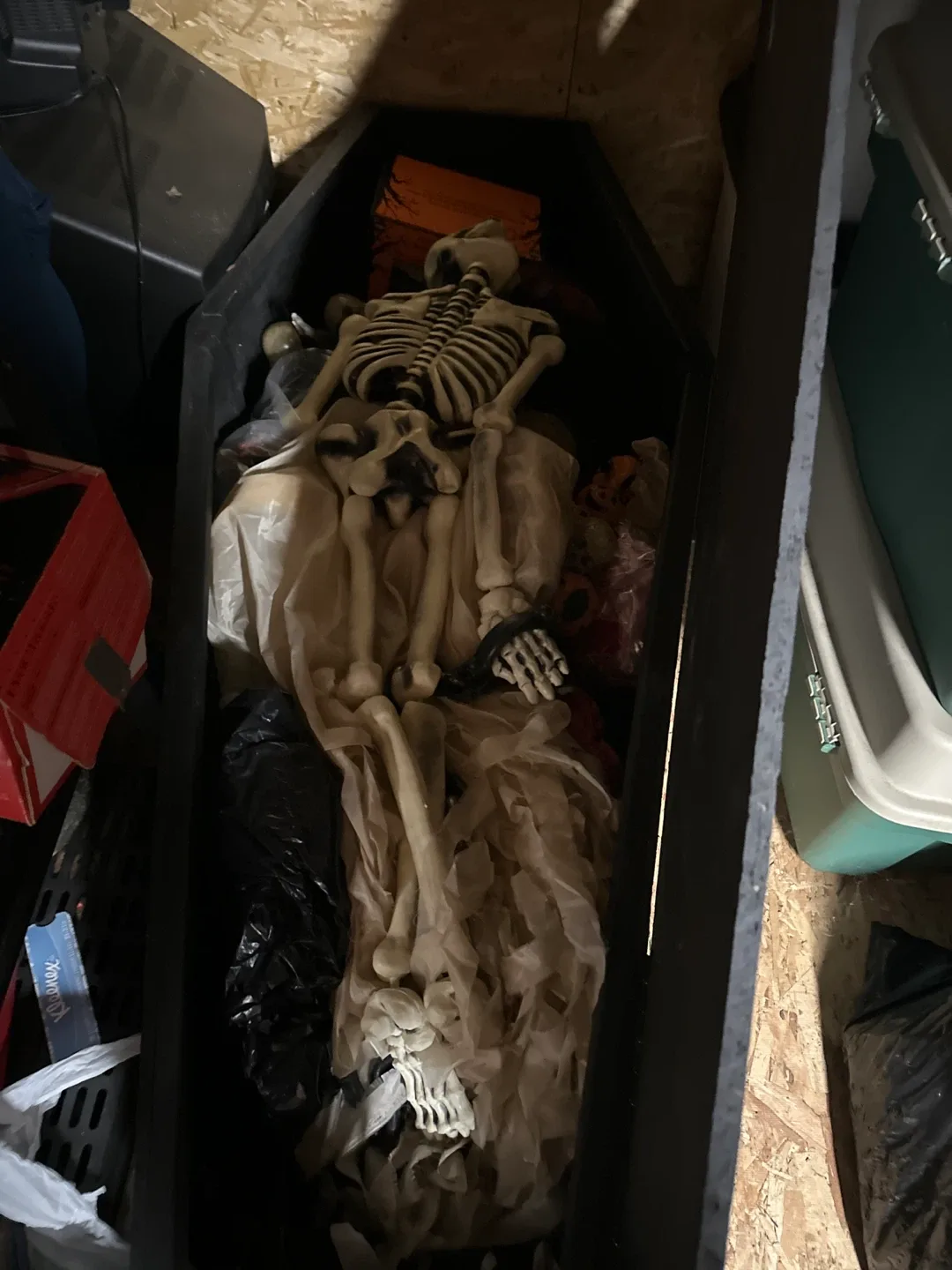 Black Coffin Prop with Cross Cutout image indicator(2)