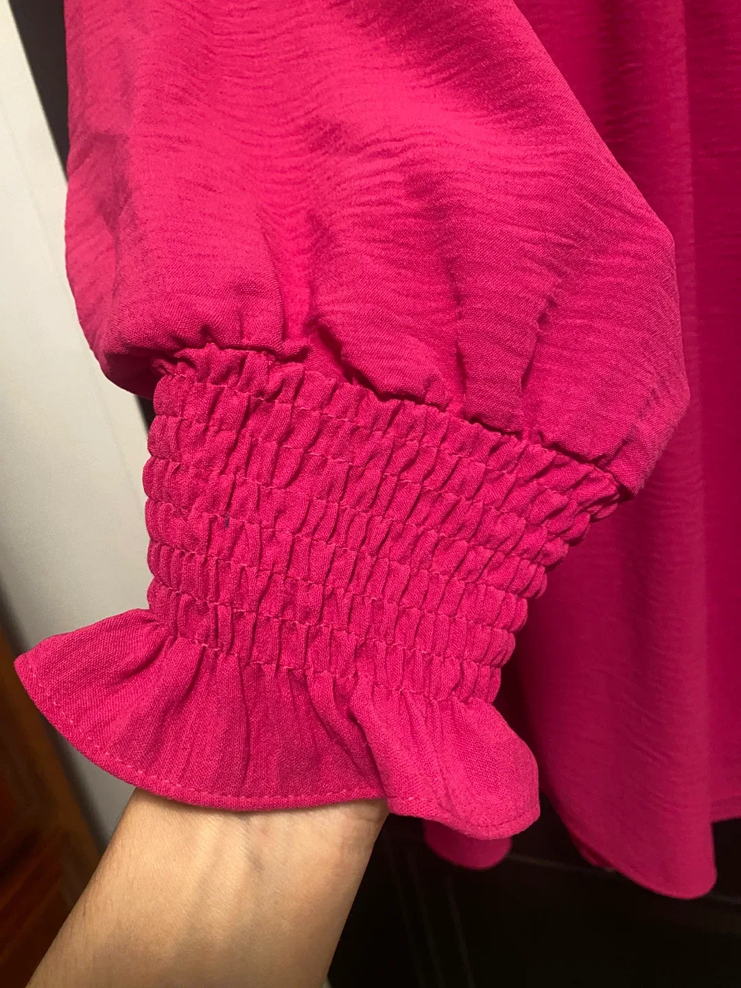 New Bulent Tuxon Pink Long Sleeve Dress - Size S-M image indicator(4)