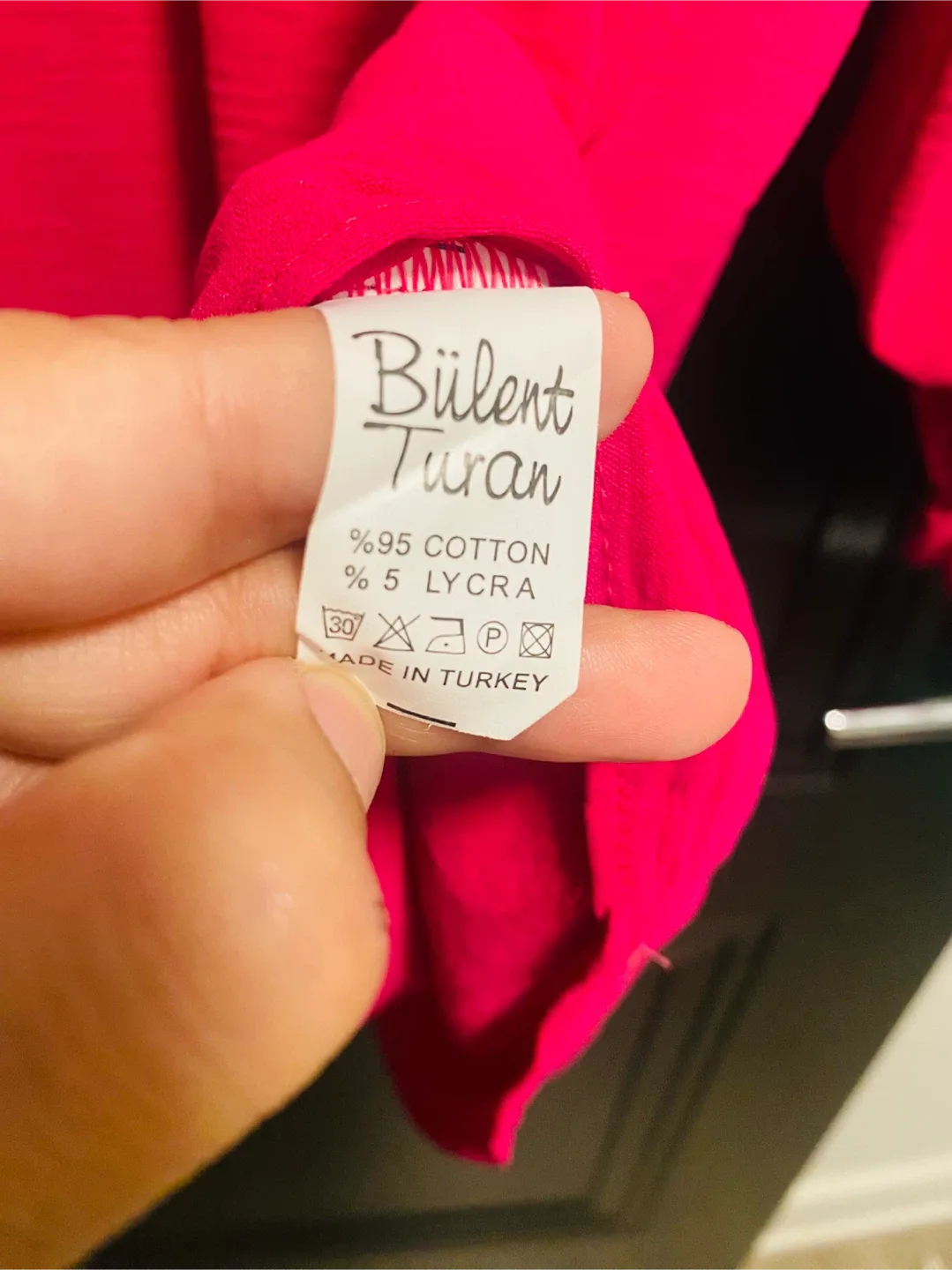 New Bulent Tuxon Pink Long Sleeve Dress - Size S-M image indicator(8)