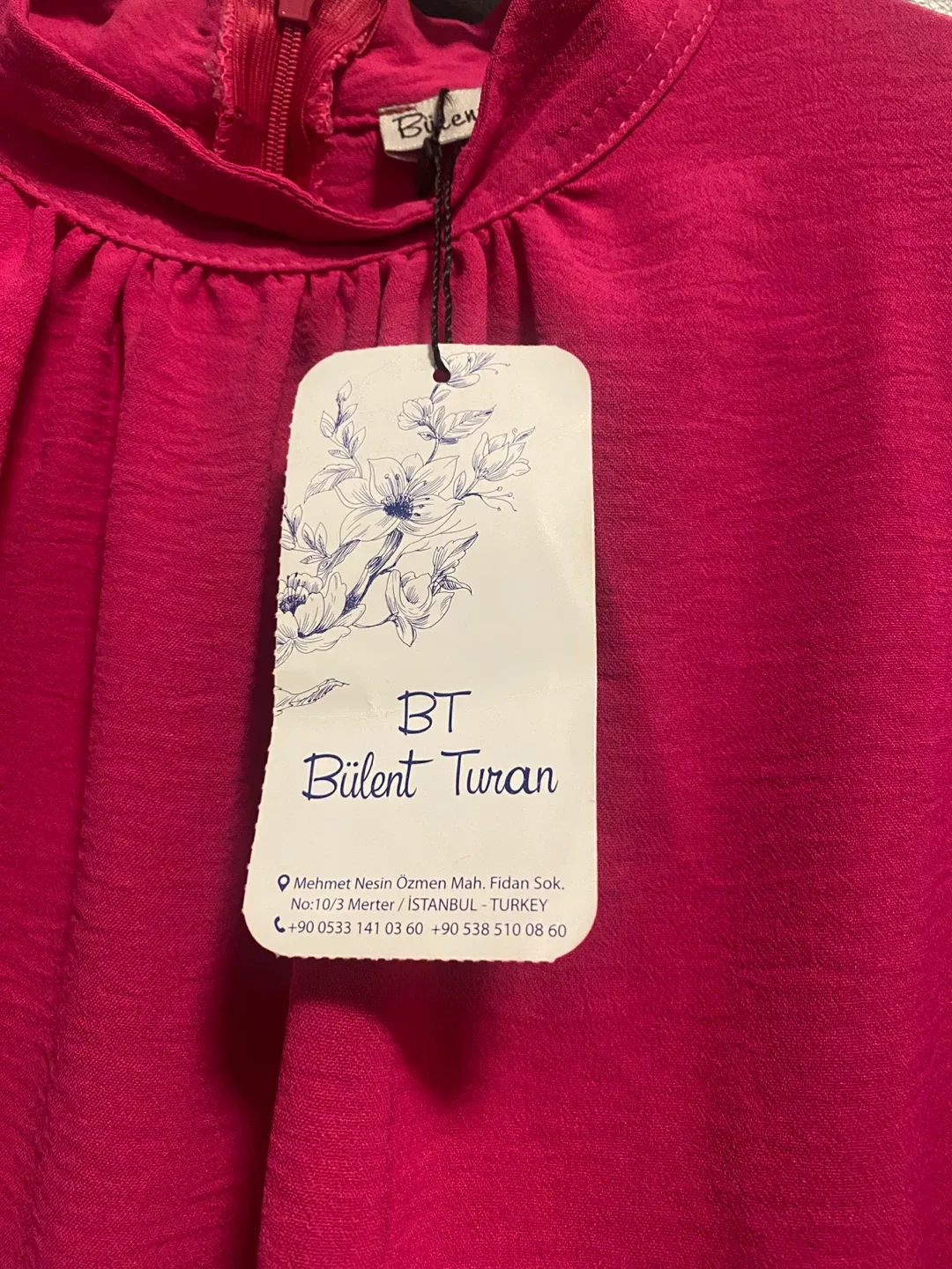 New Bulent Tuxon Pink Long Sleeve Dress - Size S-M image indicator(7)