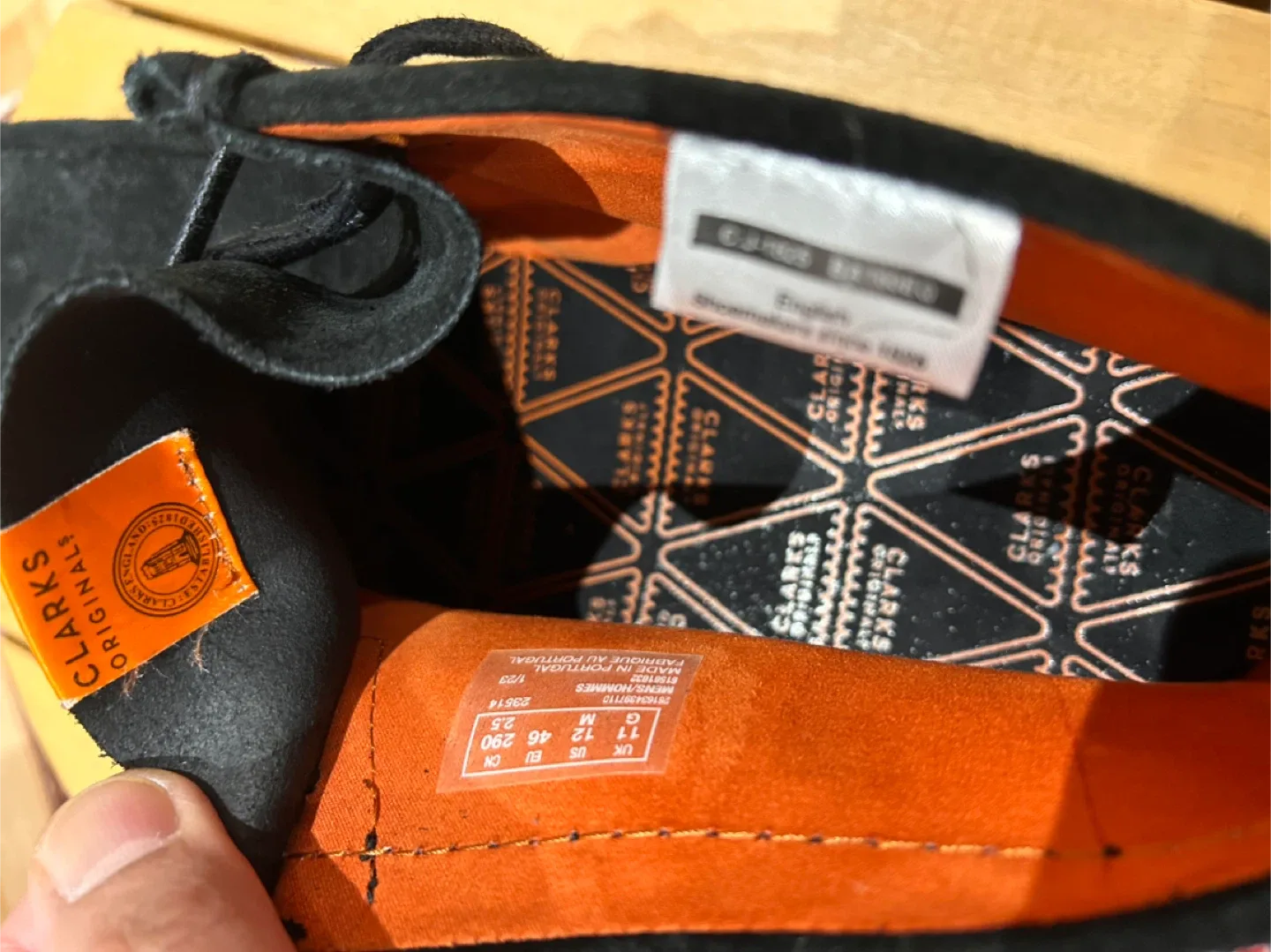 Clarks Originals Wallabee FTRE Black min SIZE 12 image indicator(3)