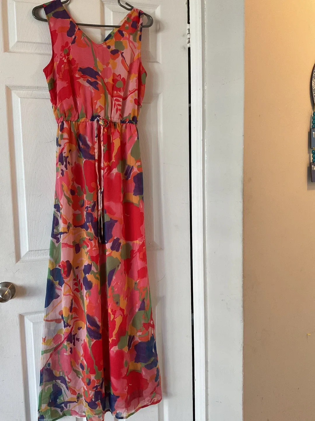 Floral Sleeveless Maxi Dress thumbnail