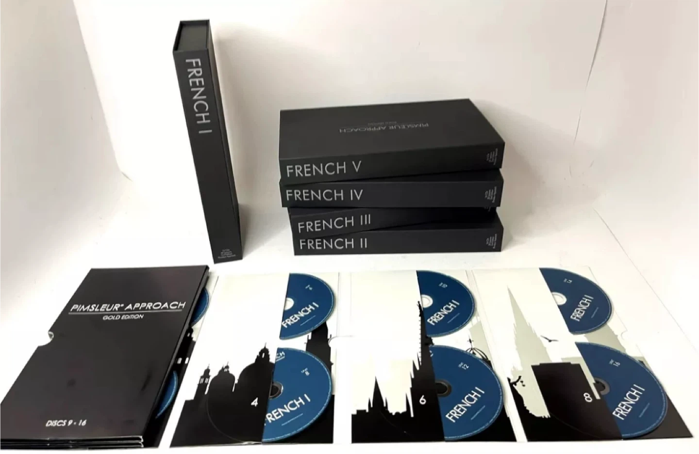 Pimsleur French Gold Edition Complete Set (Levels 1-5) 80 CDs