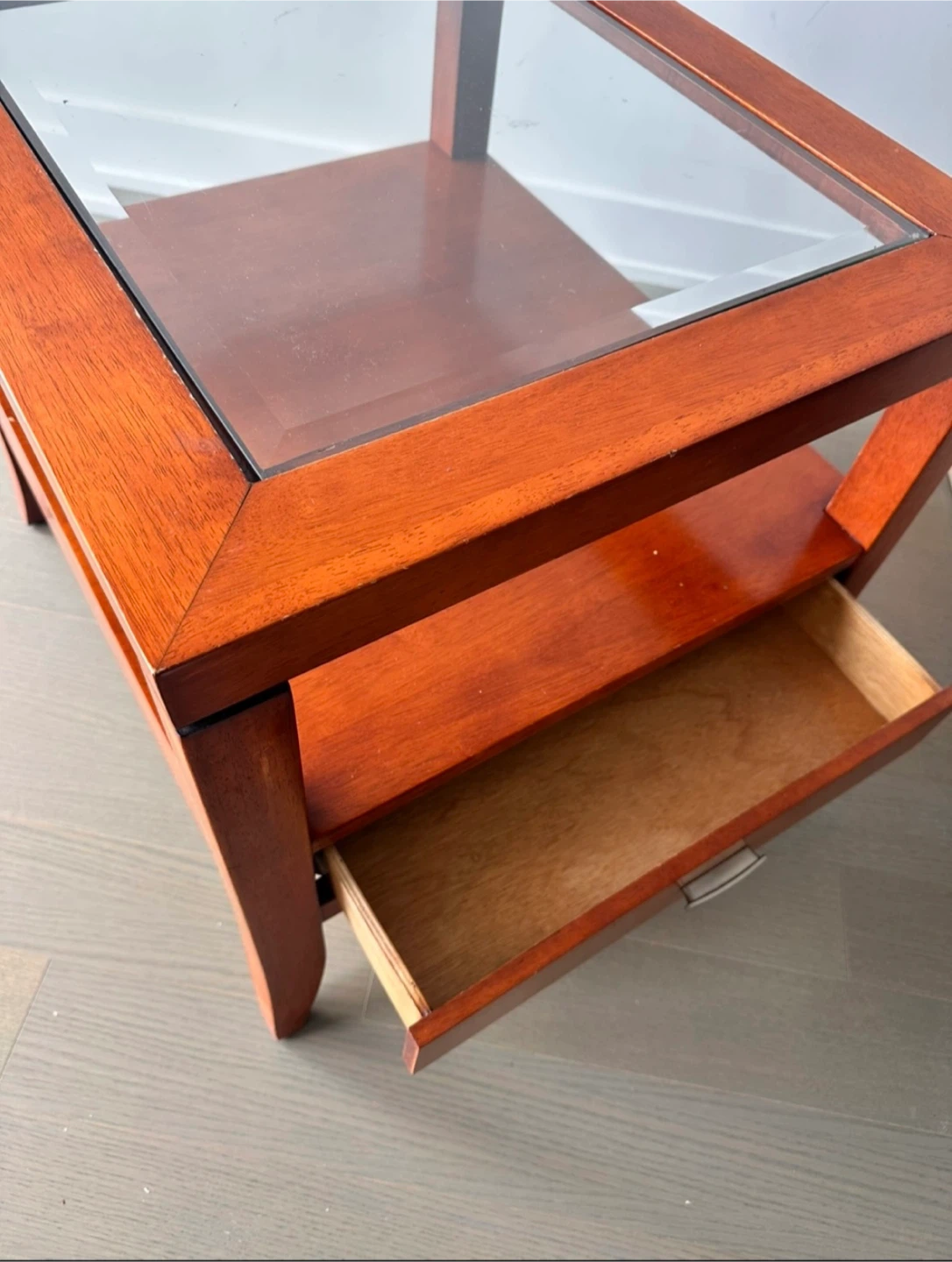 Wood & Glass Coffee Table - photo 3