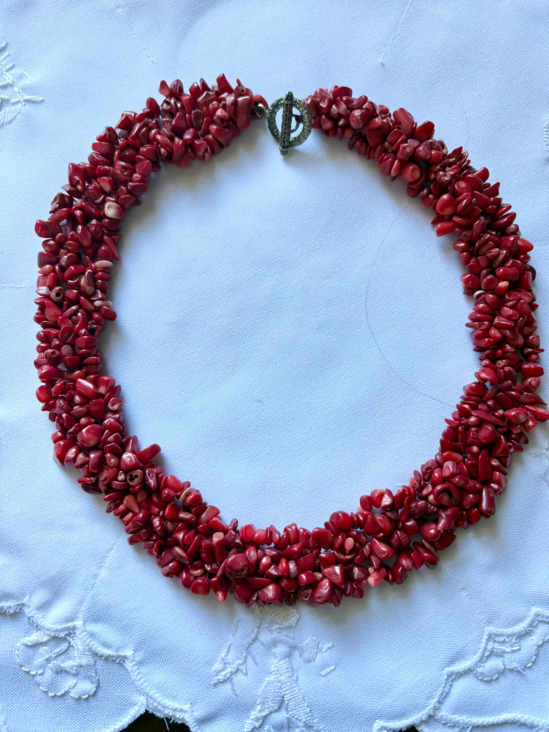 Coral Nuggets Twisted Necklace - photo 3