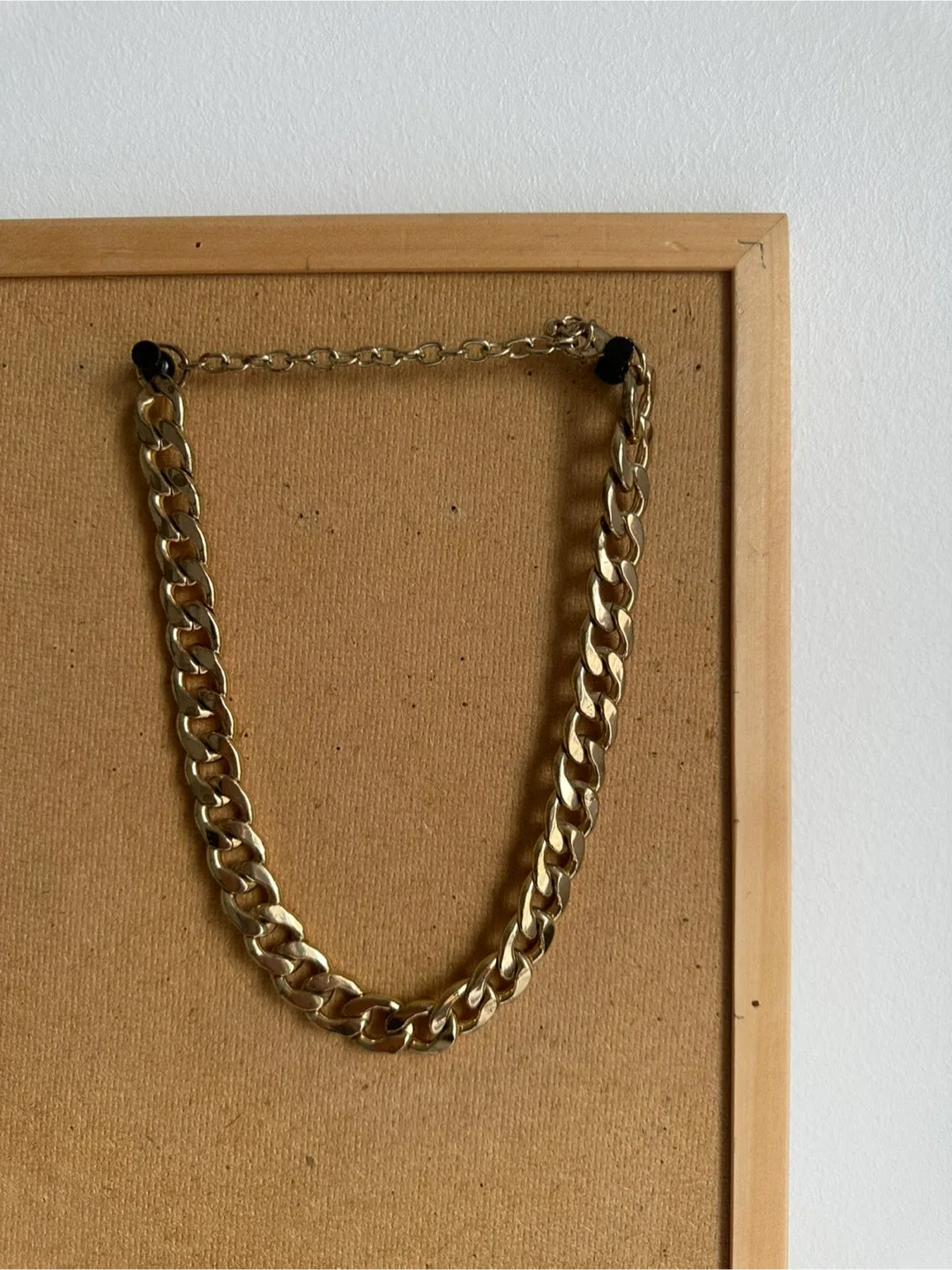Faux Gold Chain Statement Necklace thumbnail