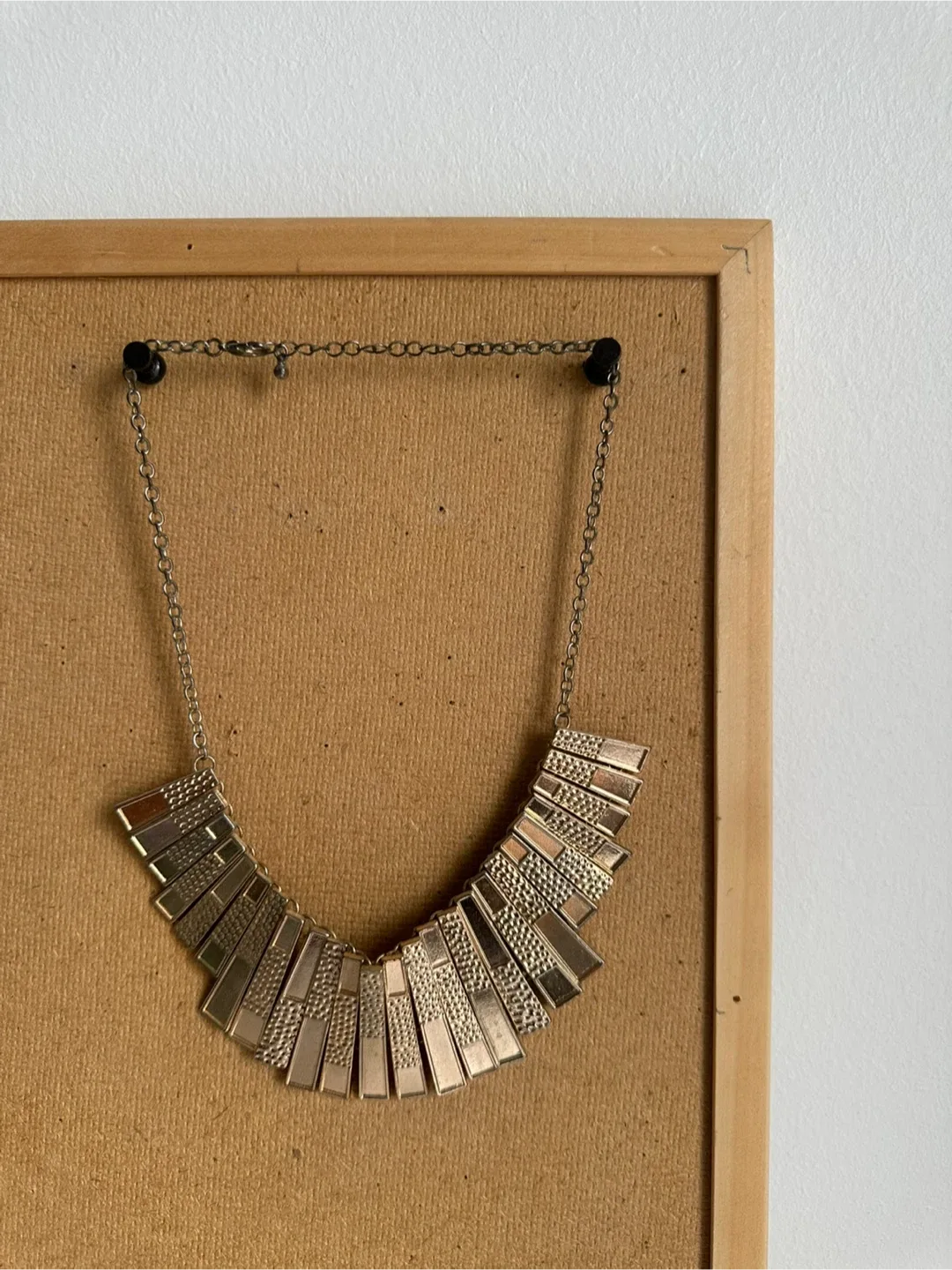 Gold Plate Statement Necklace thumbnail